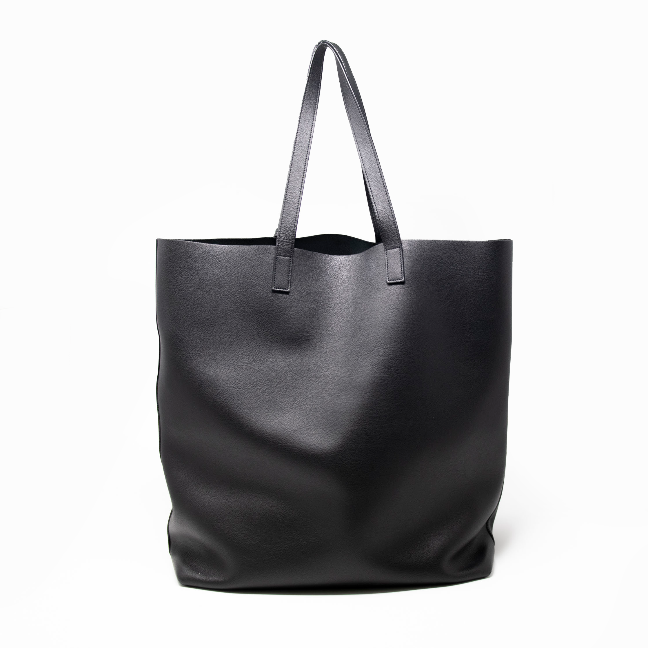 Saint Laurent Black Bold Shopping Tote