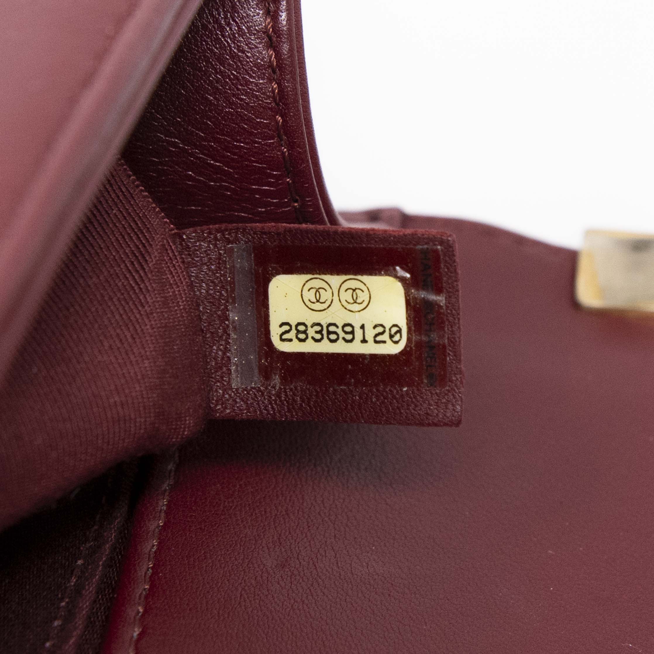 Chanel Burgundy Small Boy Bag