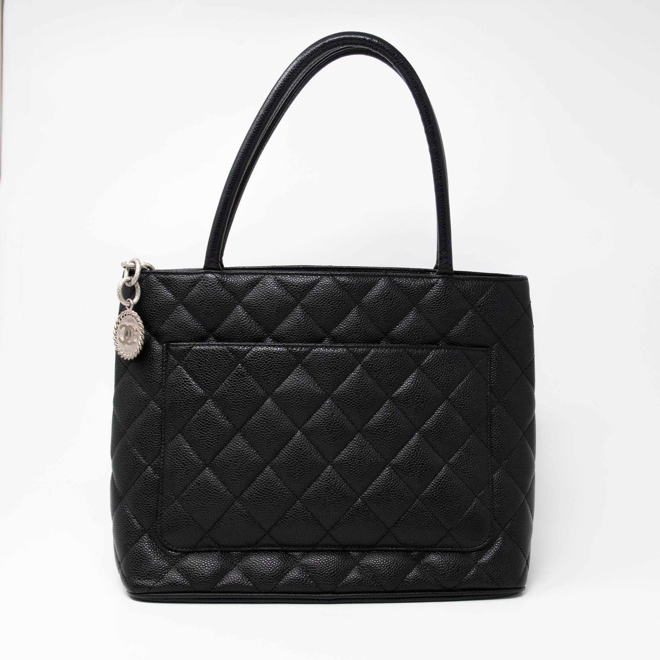 Chanel Black Medallion Tote Bag