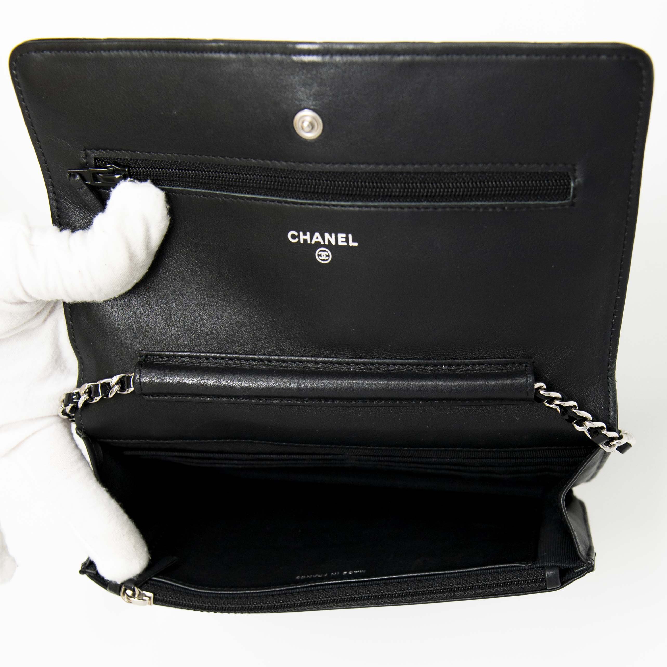 Chanel Black Wallet On Chain