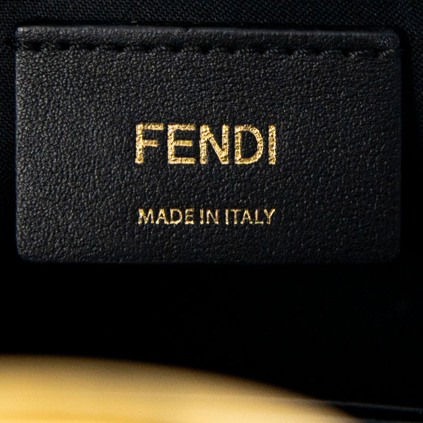 Fendi Black F Belt Chain Bag