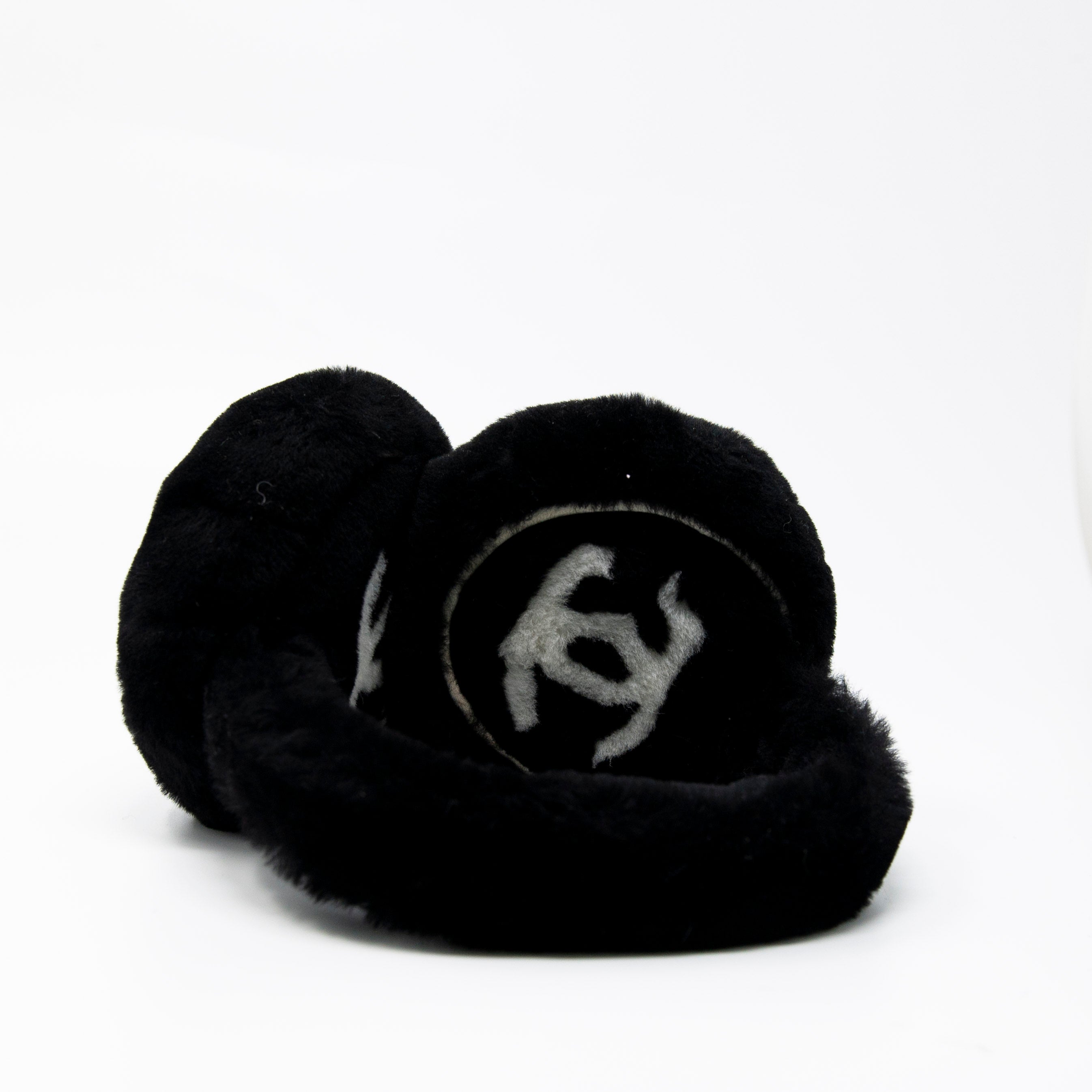 Chanel Black CC Earmuffs