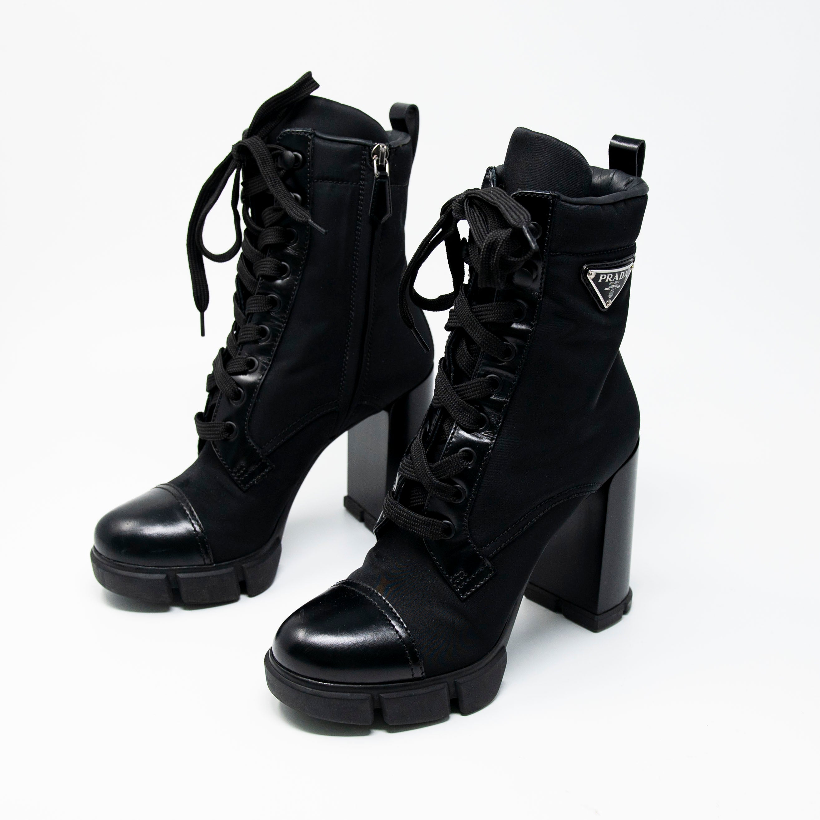 Prada Black Nylon Boots 36.5