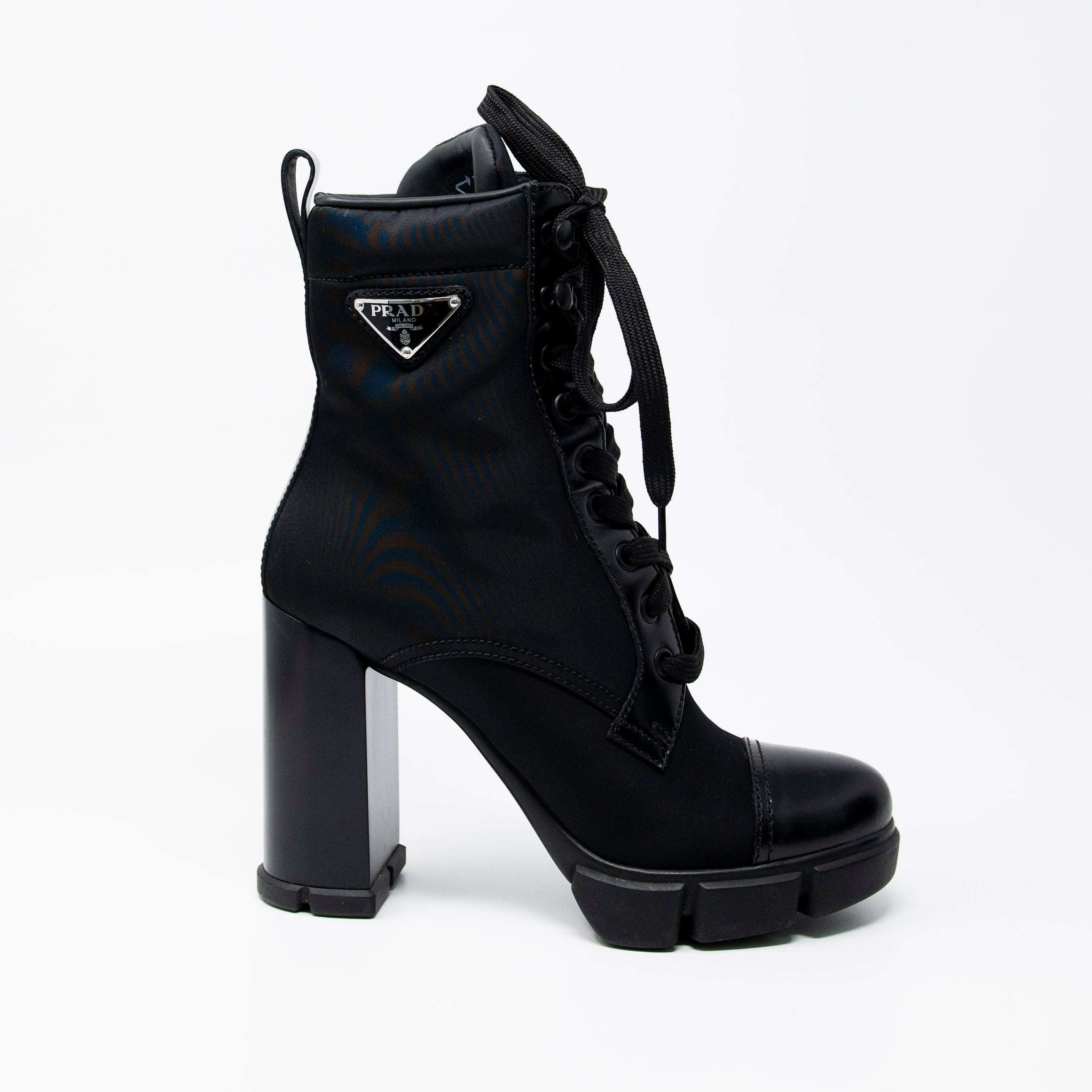 Prada Black Nylon Boots 36.5