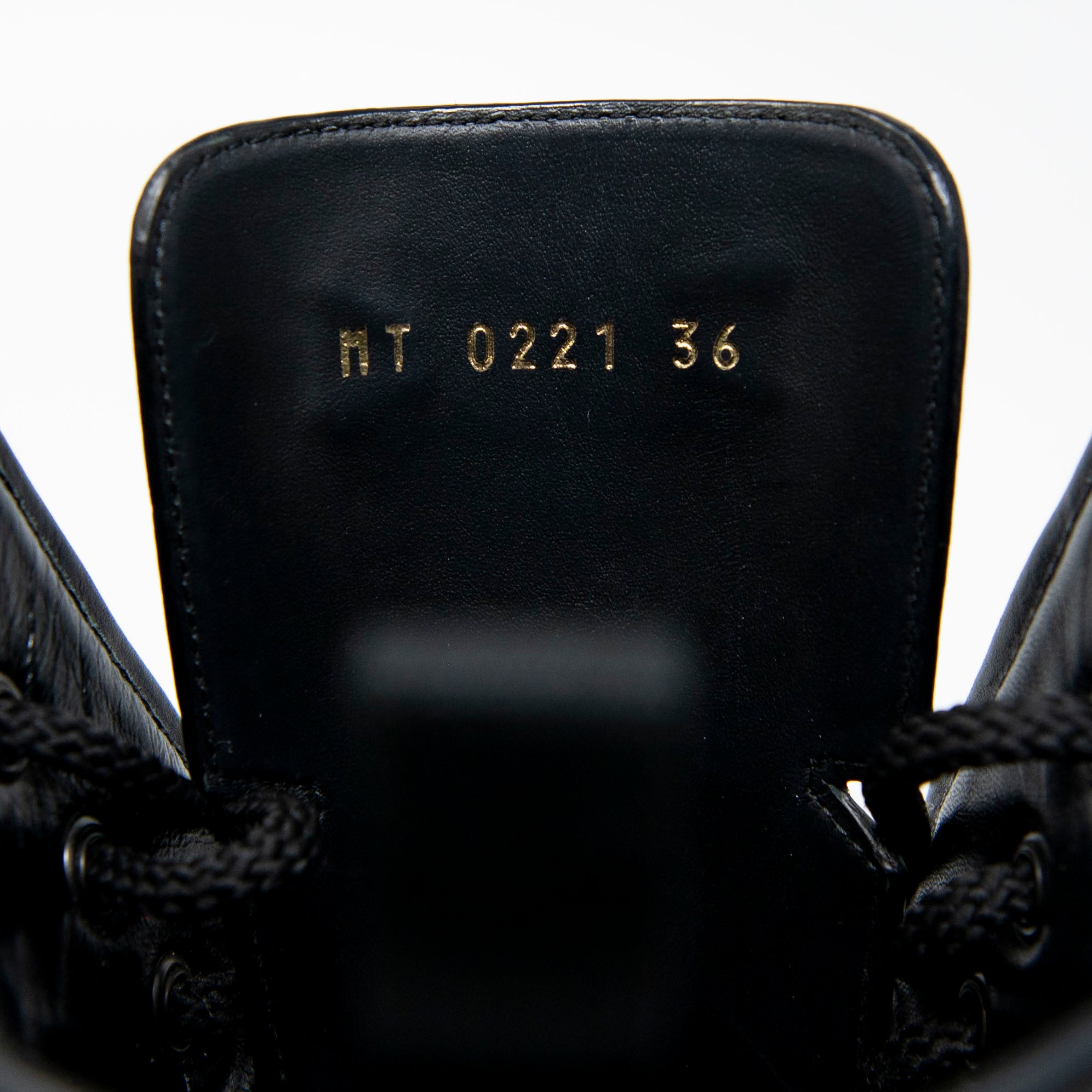 Dior Black D-Major Ankle Boots 36