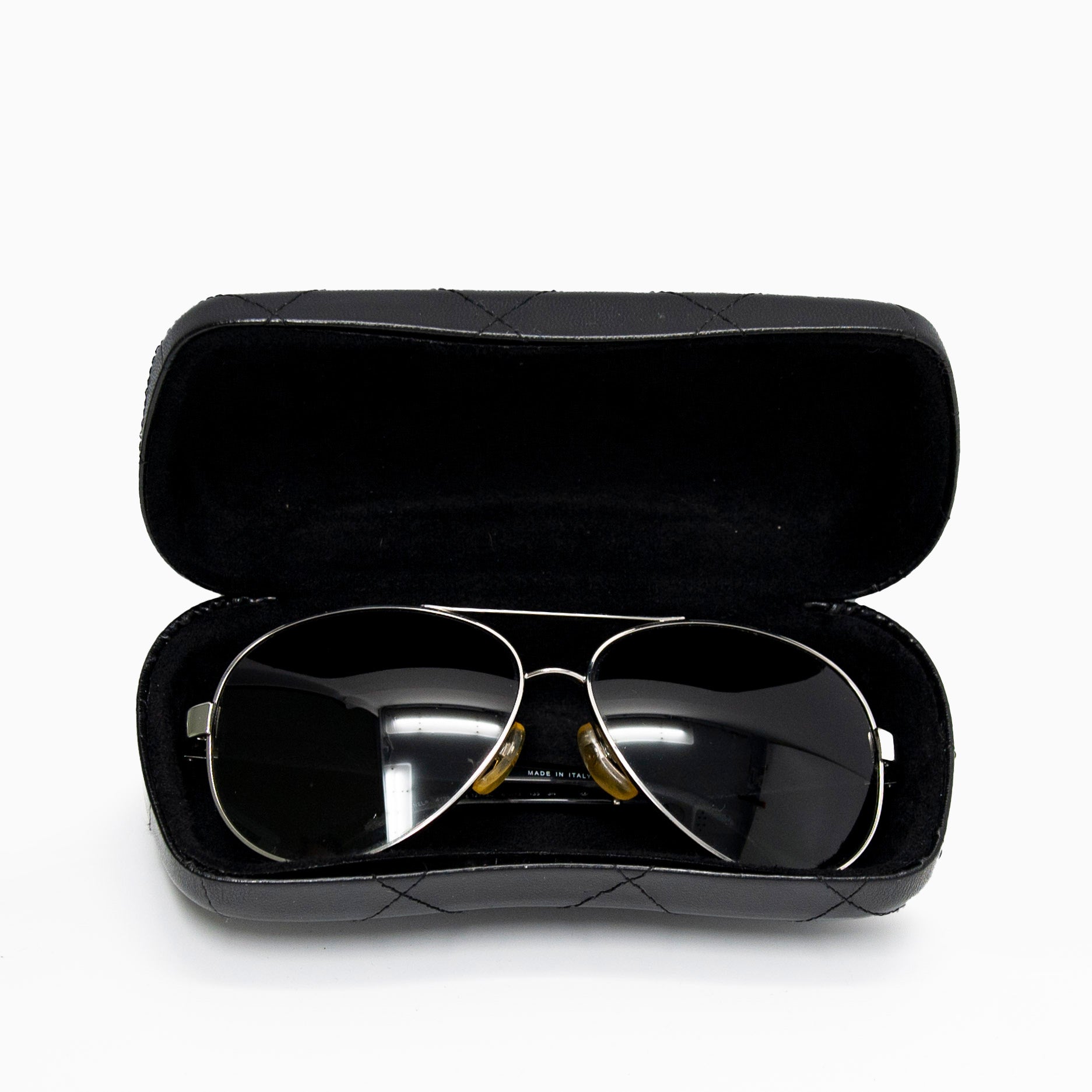 Chanel Black Aviator Sunglasses