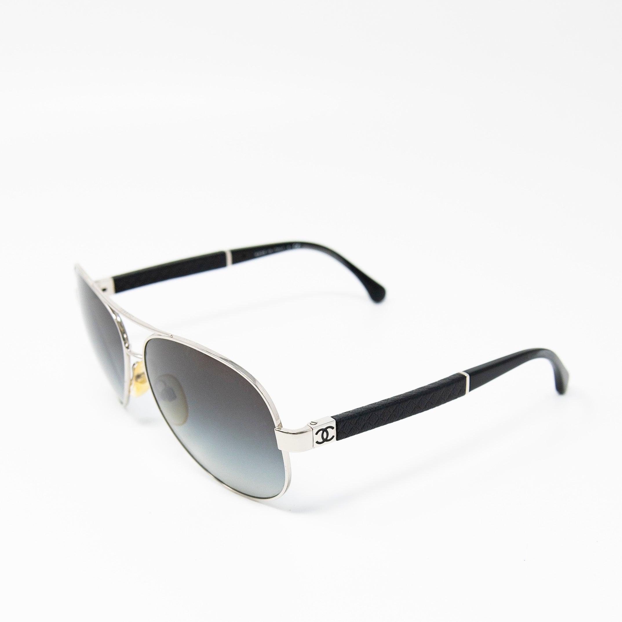 Chanel Black Aviator Sunglasses