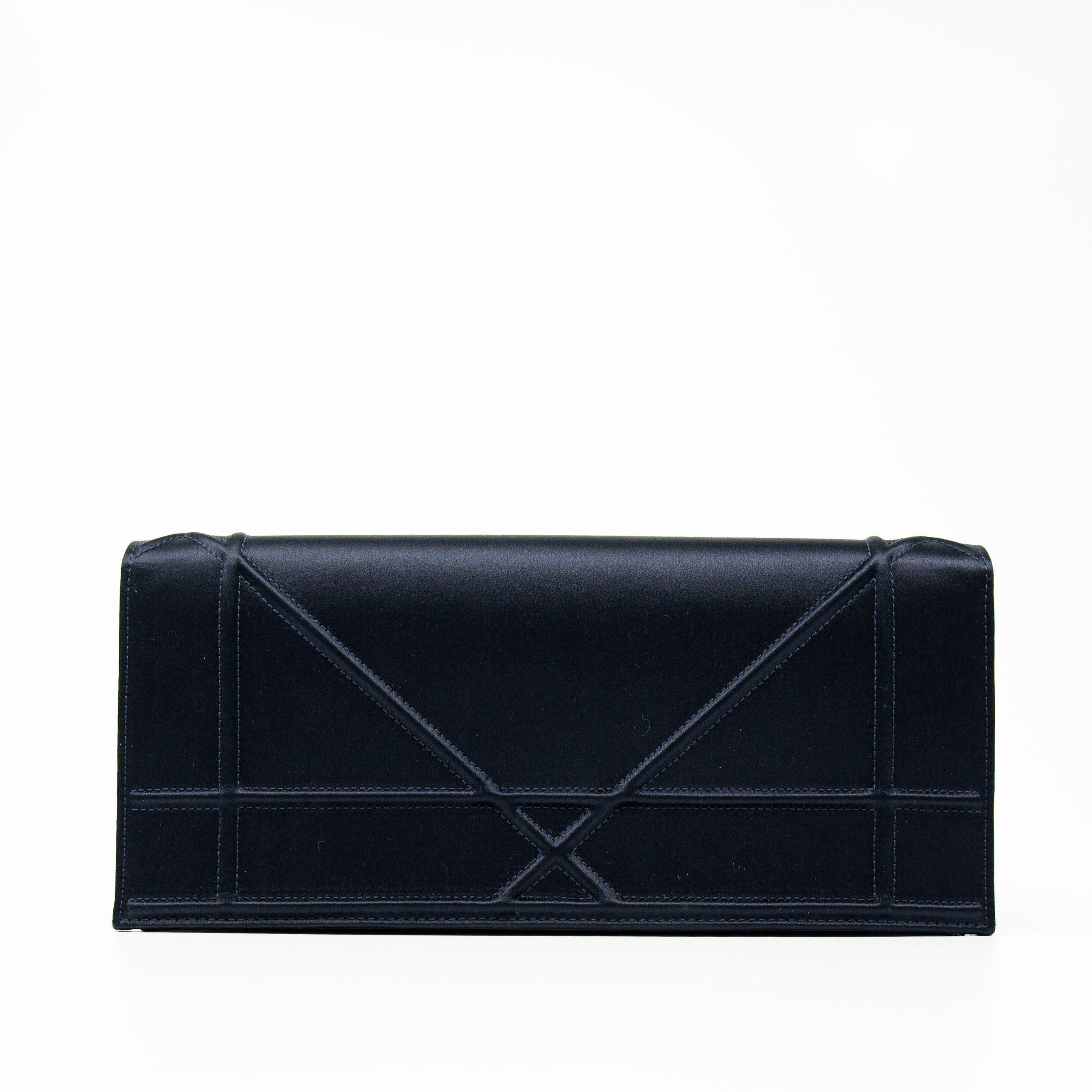 Dior Blue Diorama Croisiere Chain Wallet