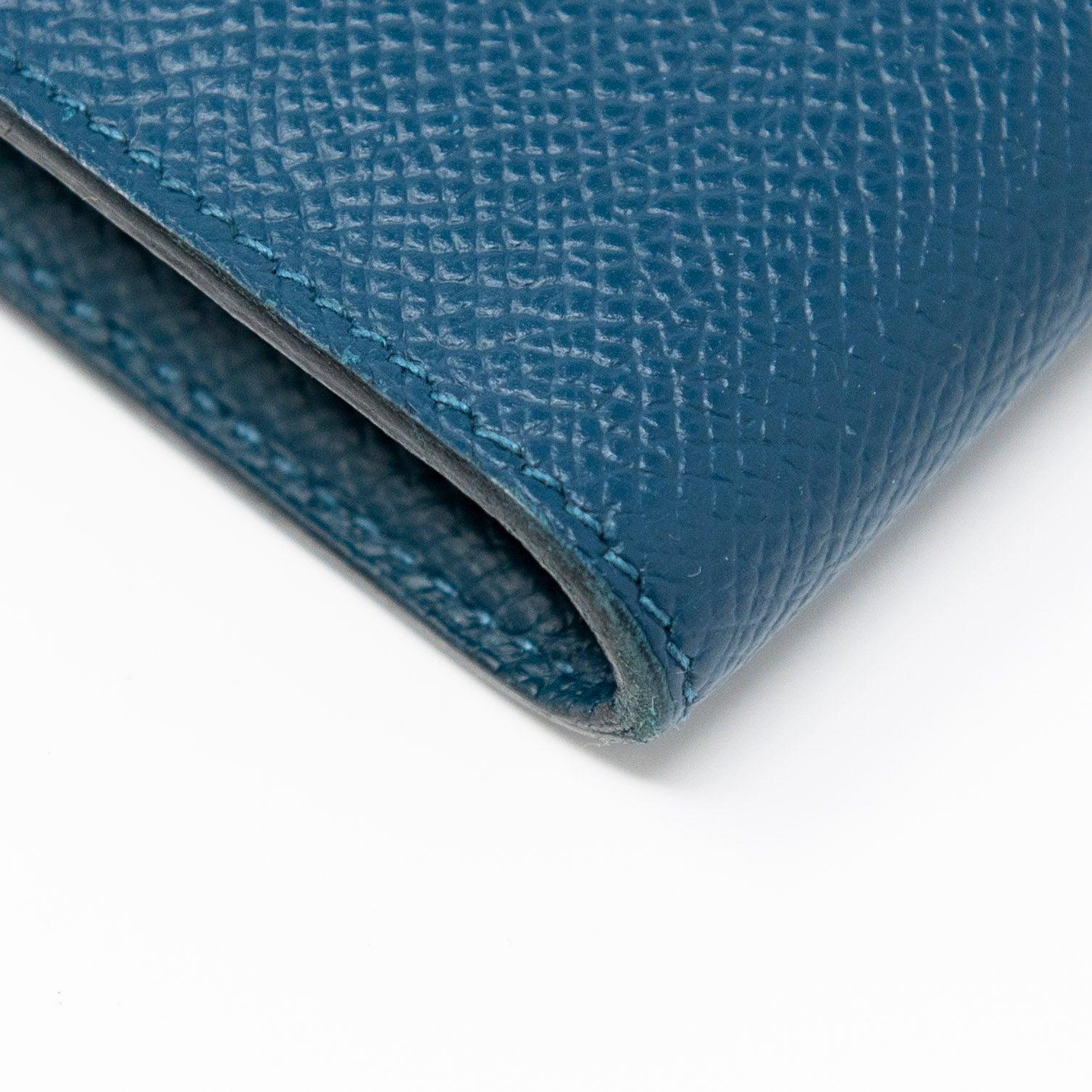 Hermes Bleu Colvert Epsom Kelly Wallet