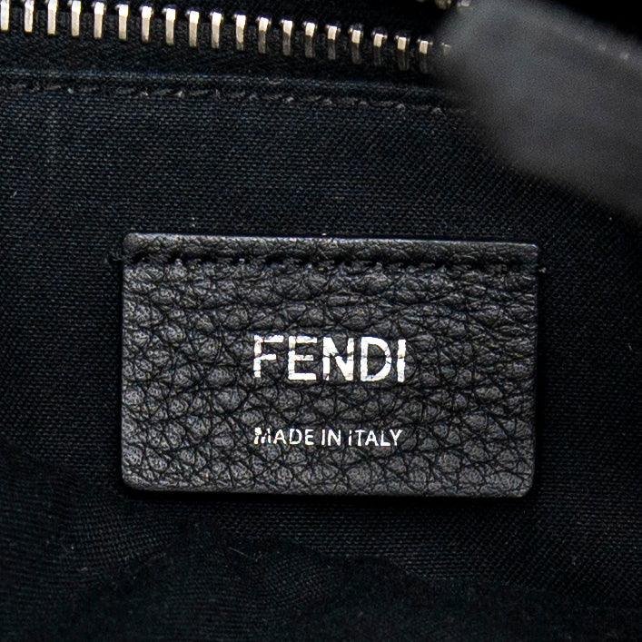 Fendi Black Mini By The Way Crystal-Croc-Tail Bag