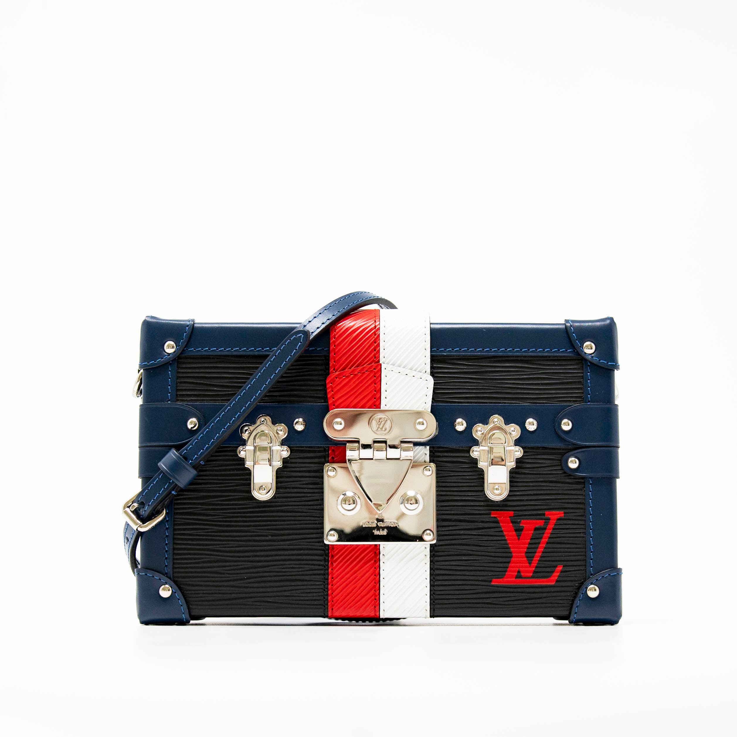 Louis Vuitton Black Epi Petite Malle Bag