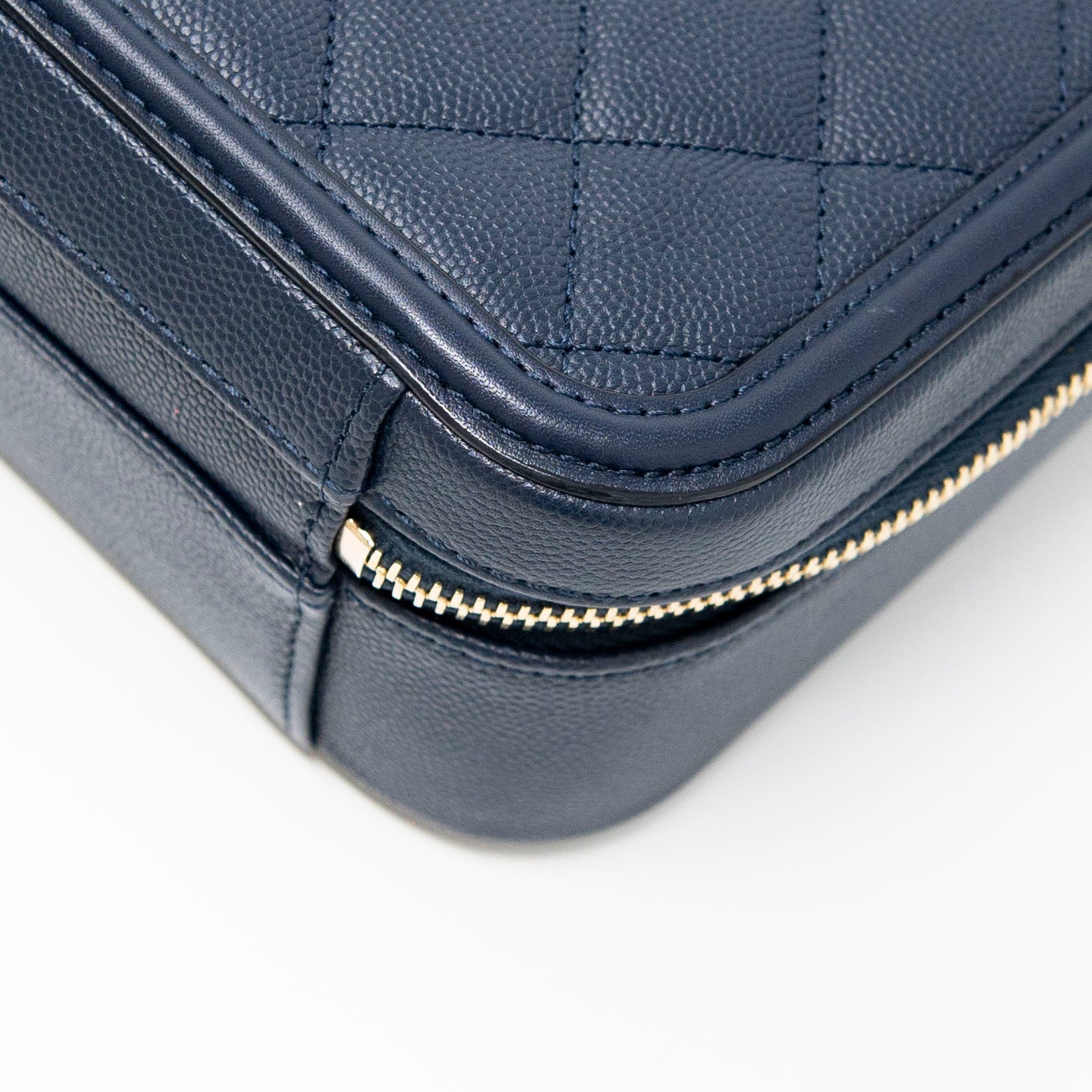 Chanel Blue Medium CC Filigree Vanity Case