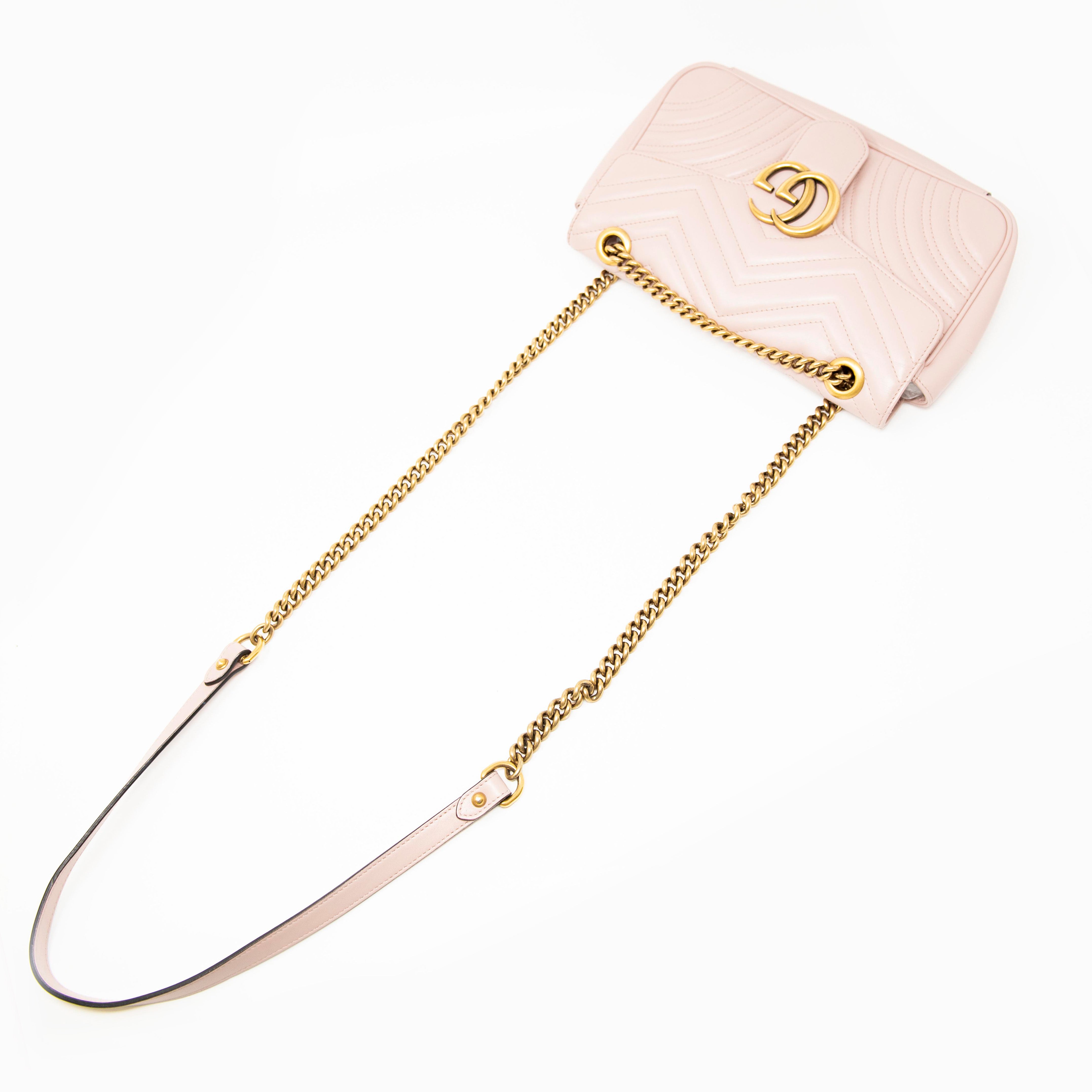 Gucci Pink Small GG Marmont Bag