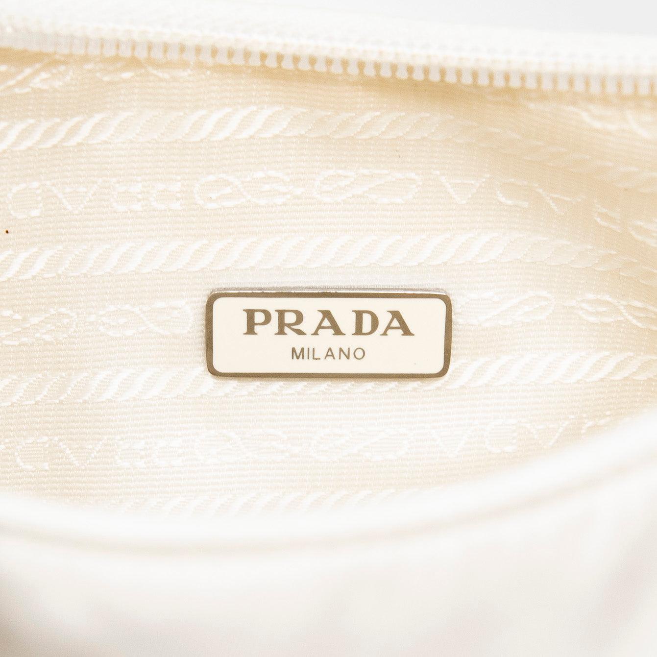 Prada White Re-Edition 2000 Mini Bag