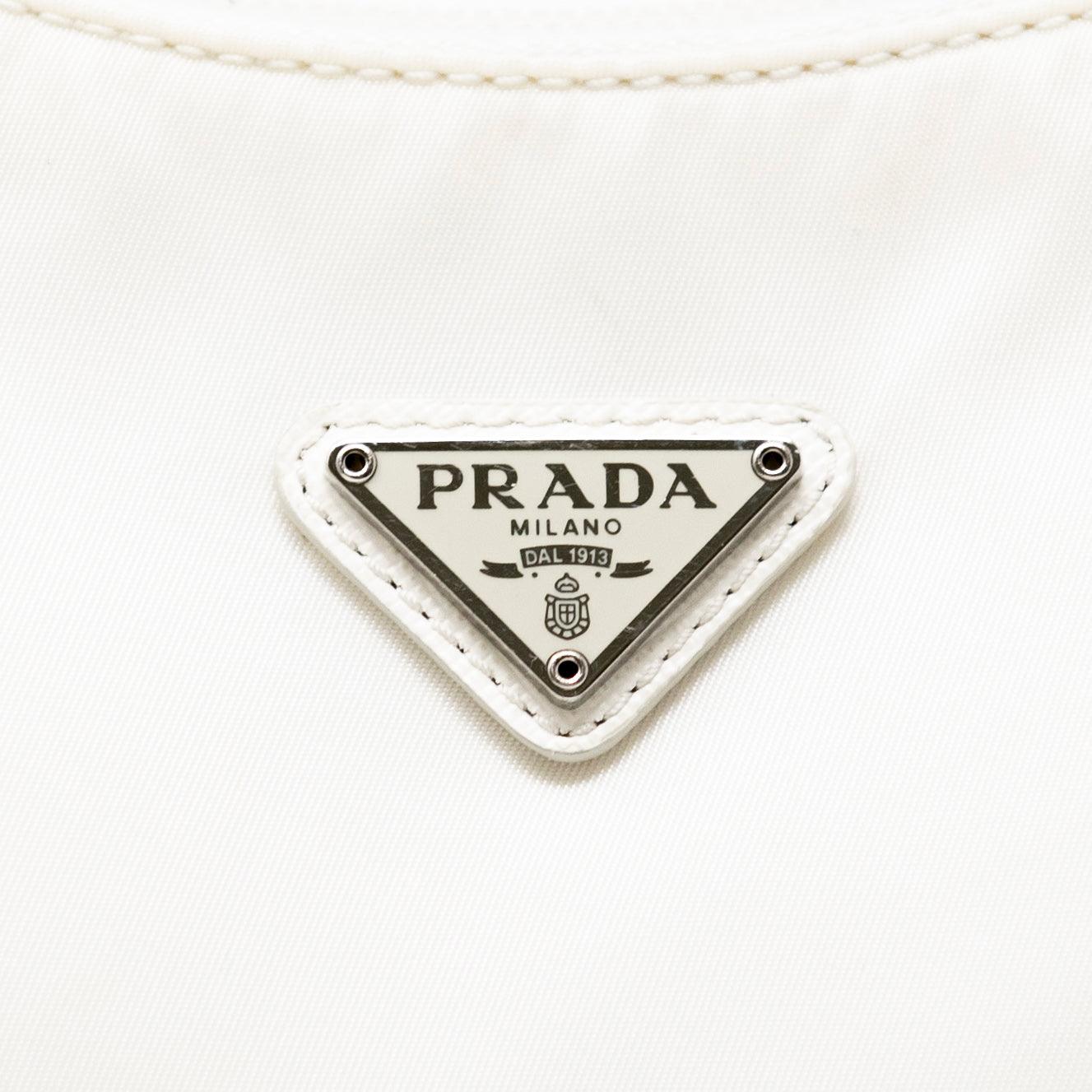 Prada White Re-Edition 2000 Mini Bag