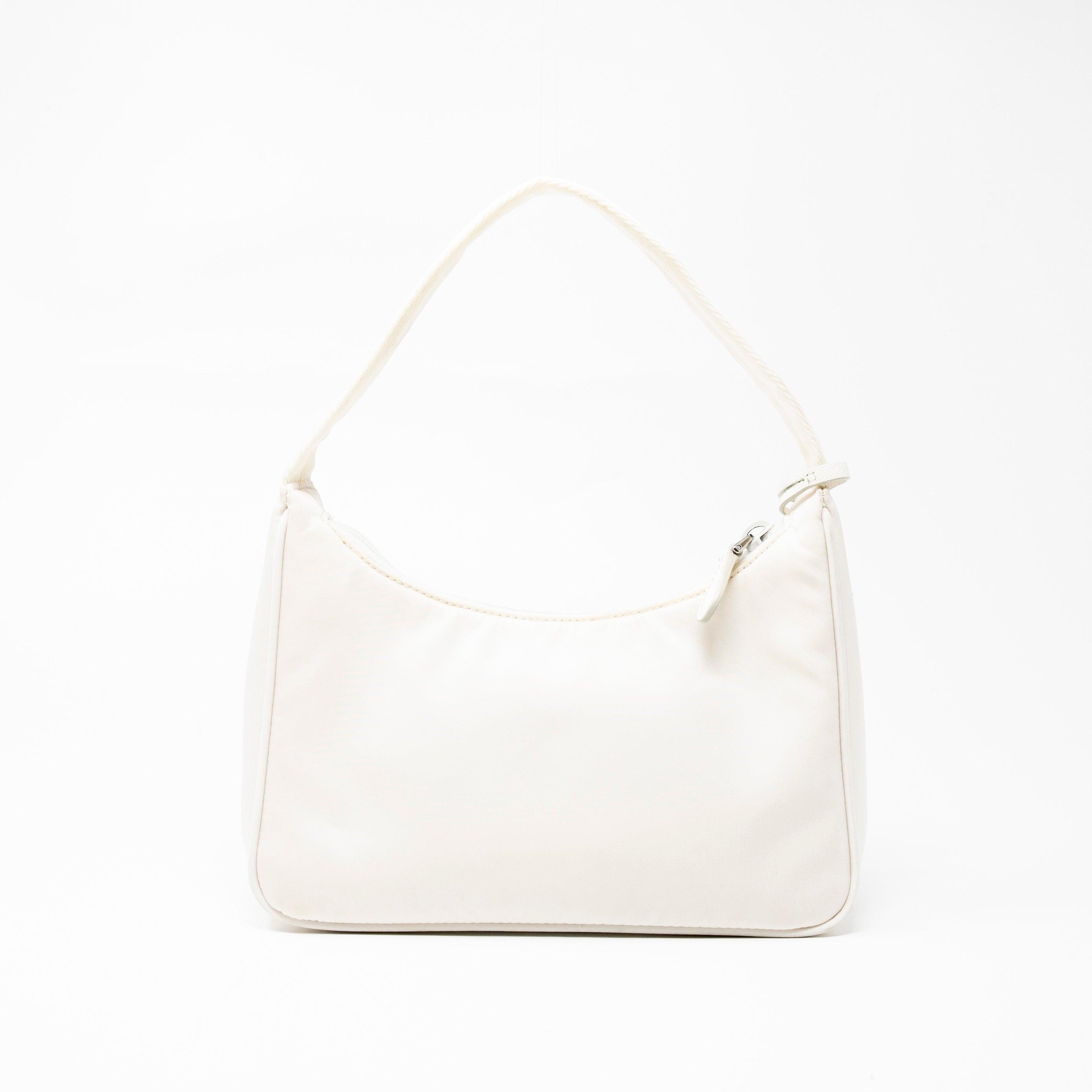 Prada White Re-Edition 2000 Mini Bag