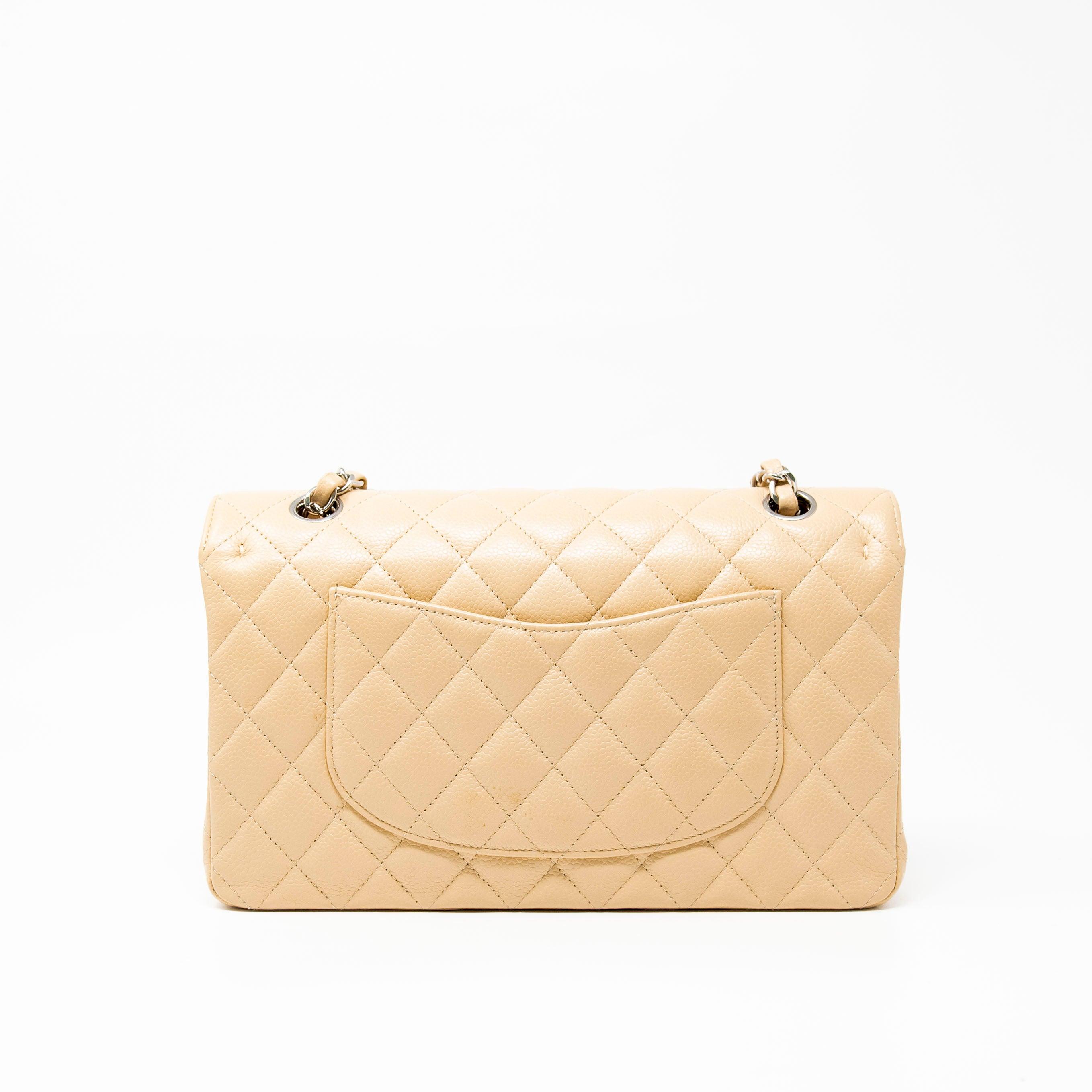 Chanel Beige Medium Classic Flap