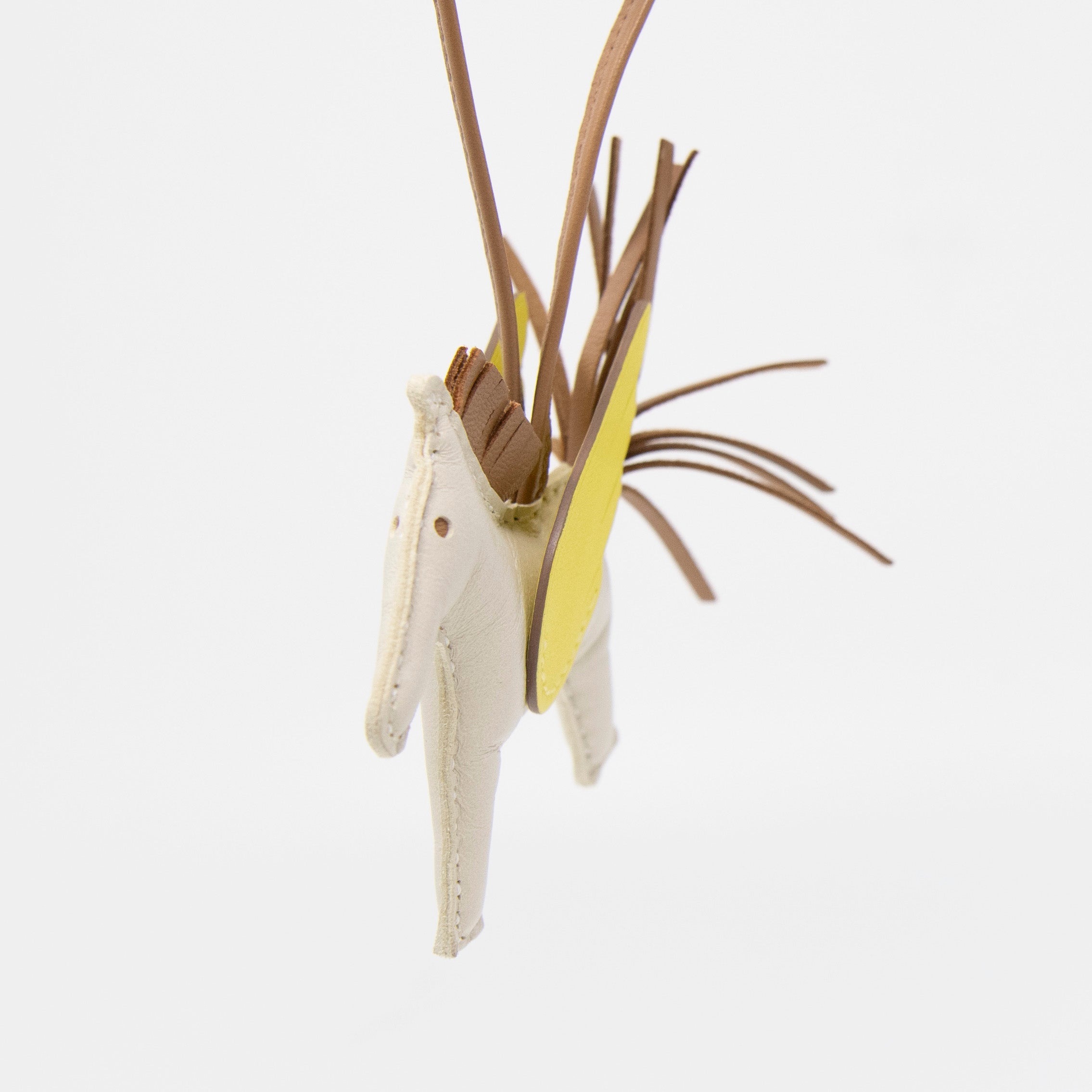 Hermes Craie/ Lime/ Chai Swift Rodeo Pegase Charm PM