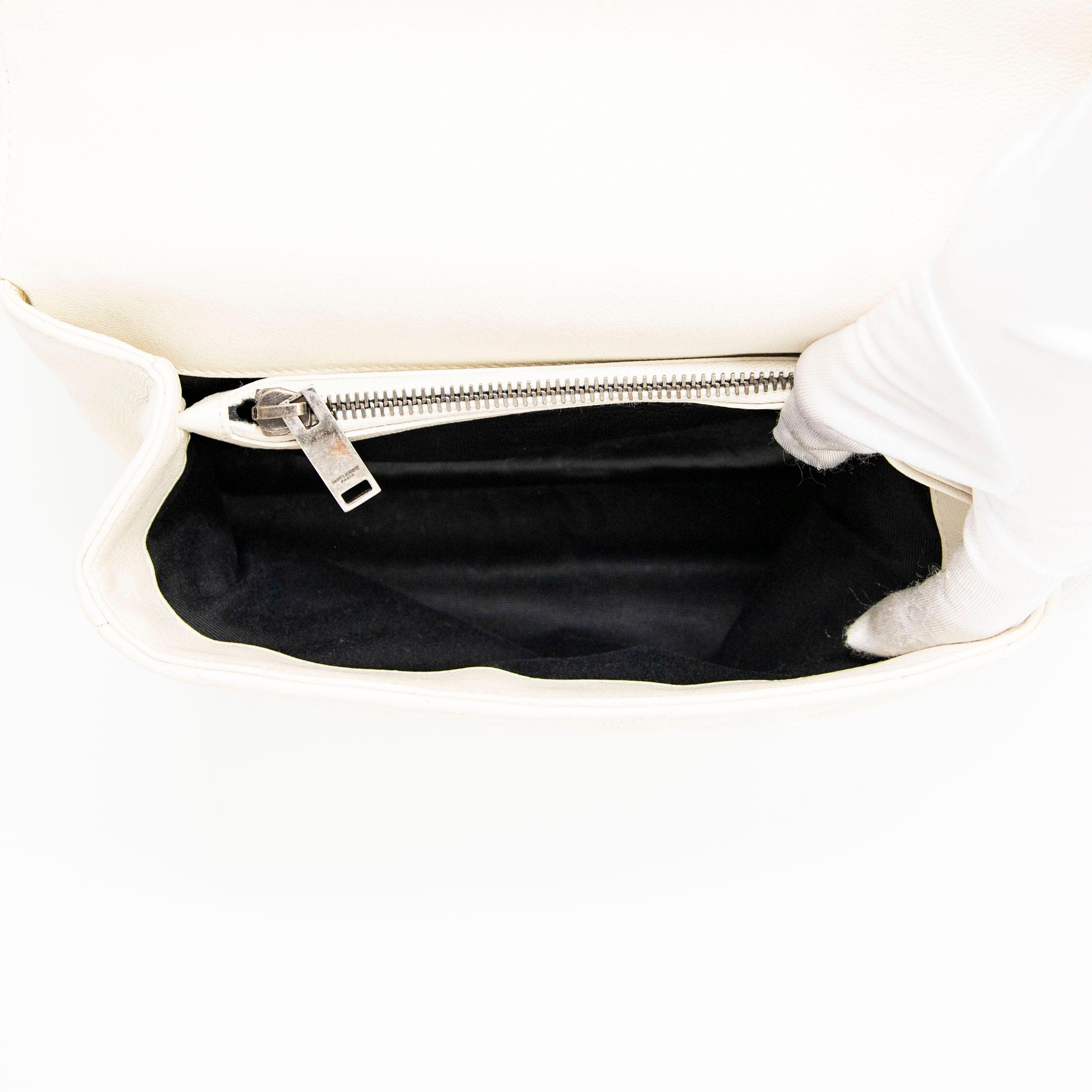 Saint Laurent White Medium College Bag