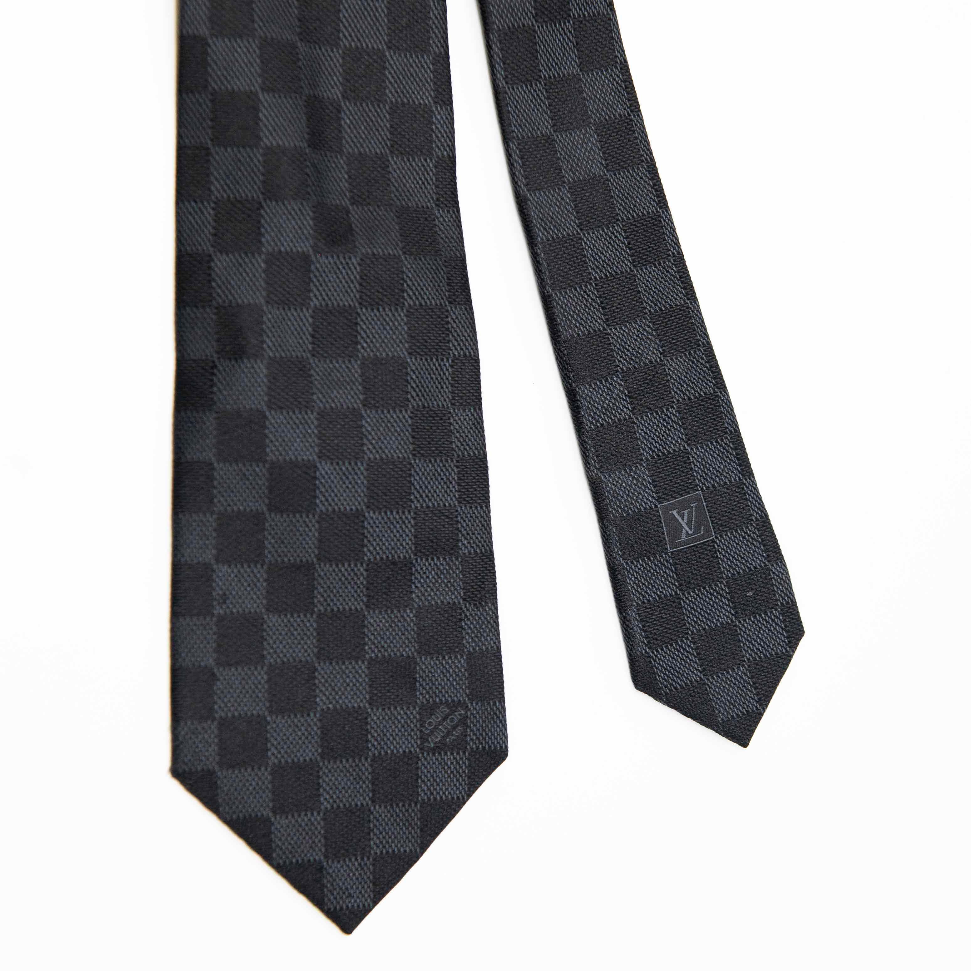 Louis Vuitton Black Damier Classique Tie