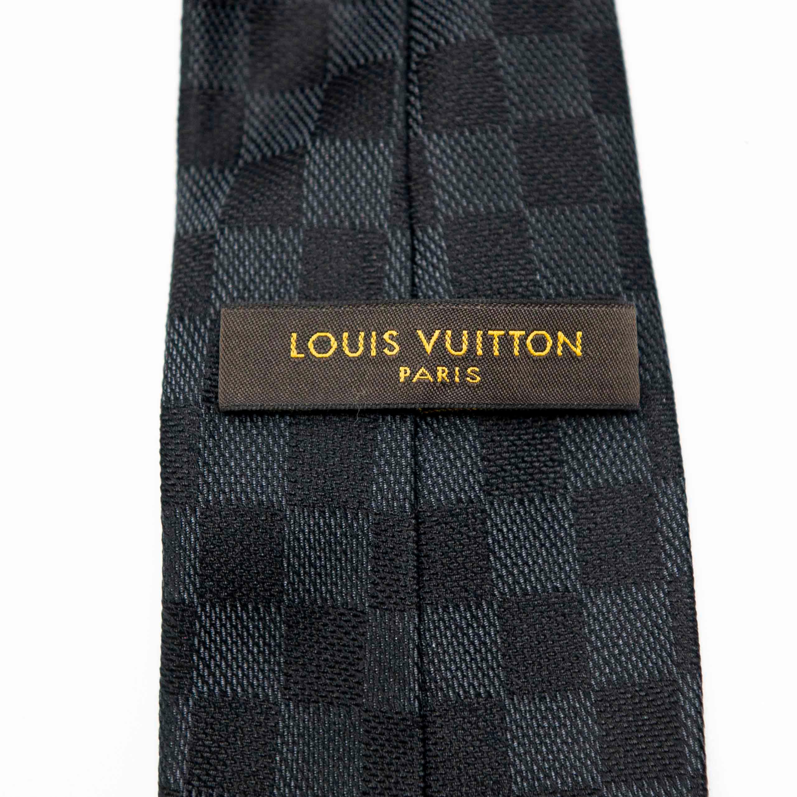 Louis Vuitton Black Damier Classique Tie