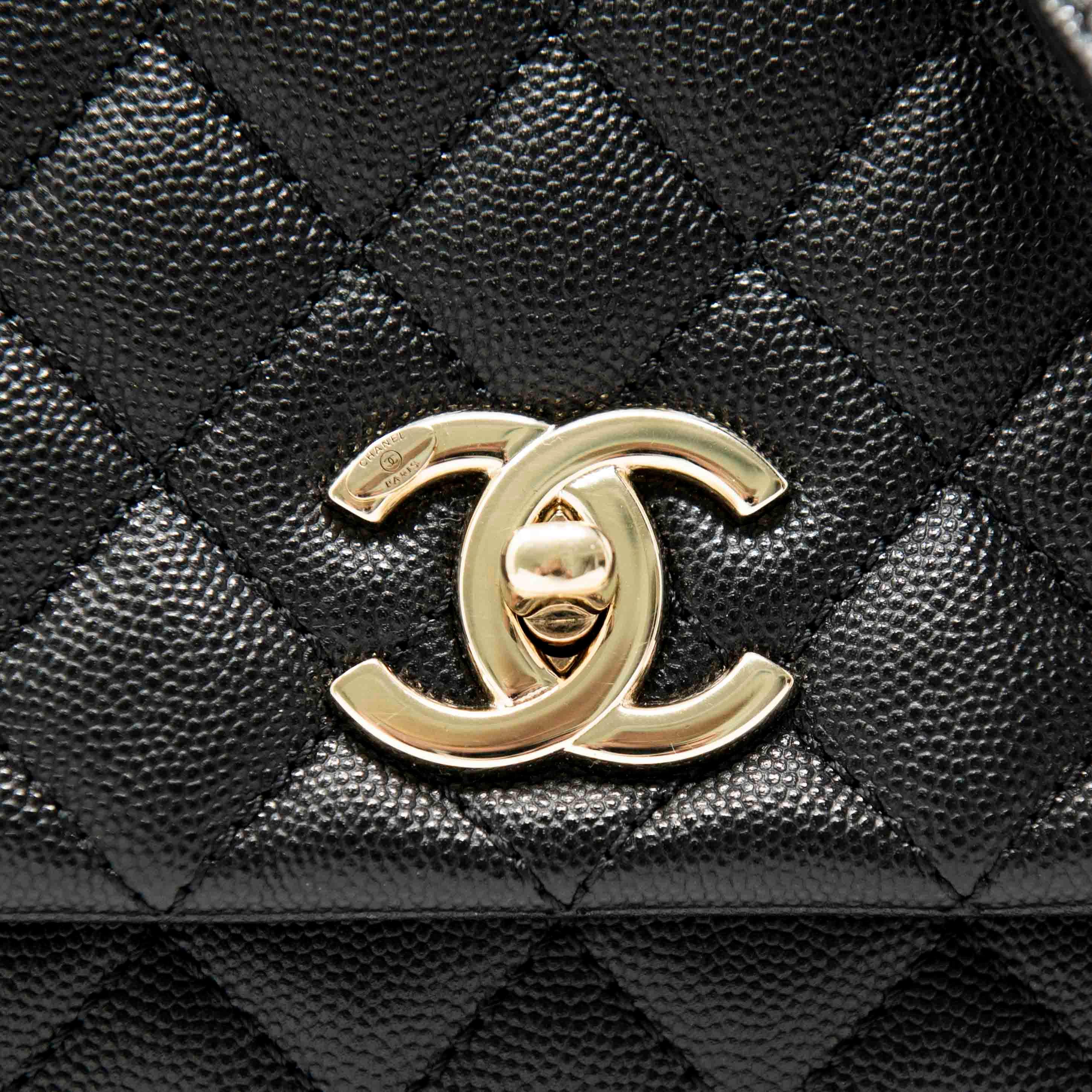 Chanel Black Medium Coco Handle