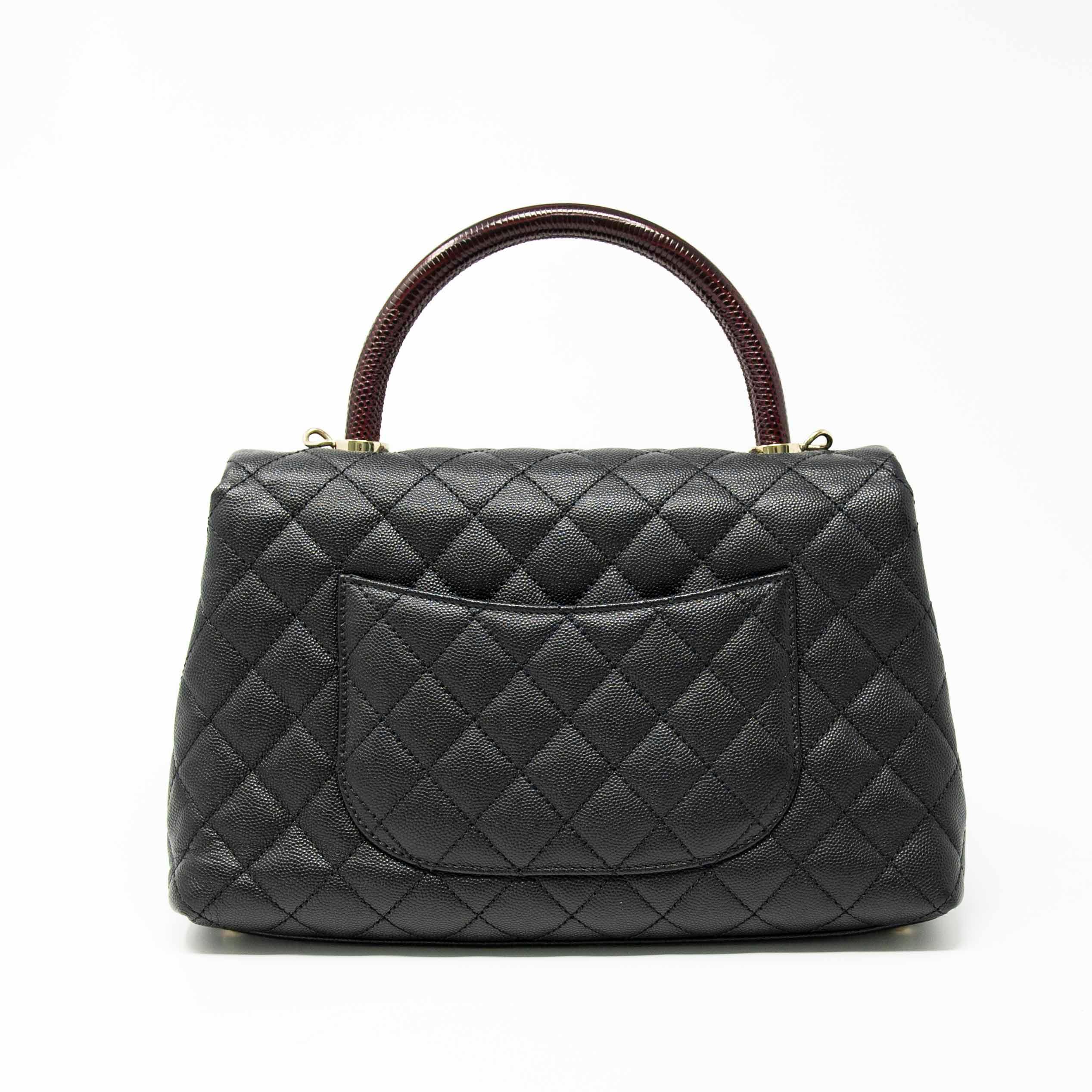 Chanel Black Medium Coco Handle