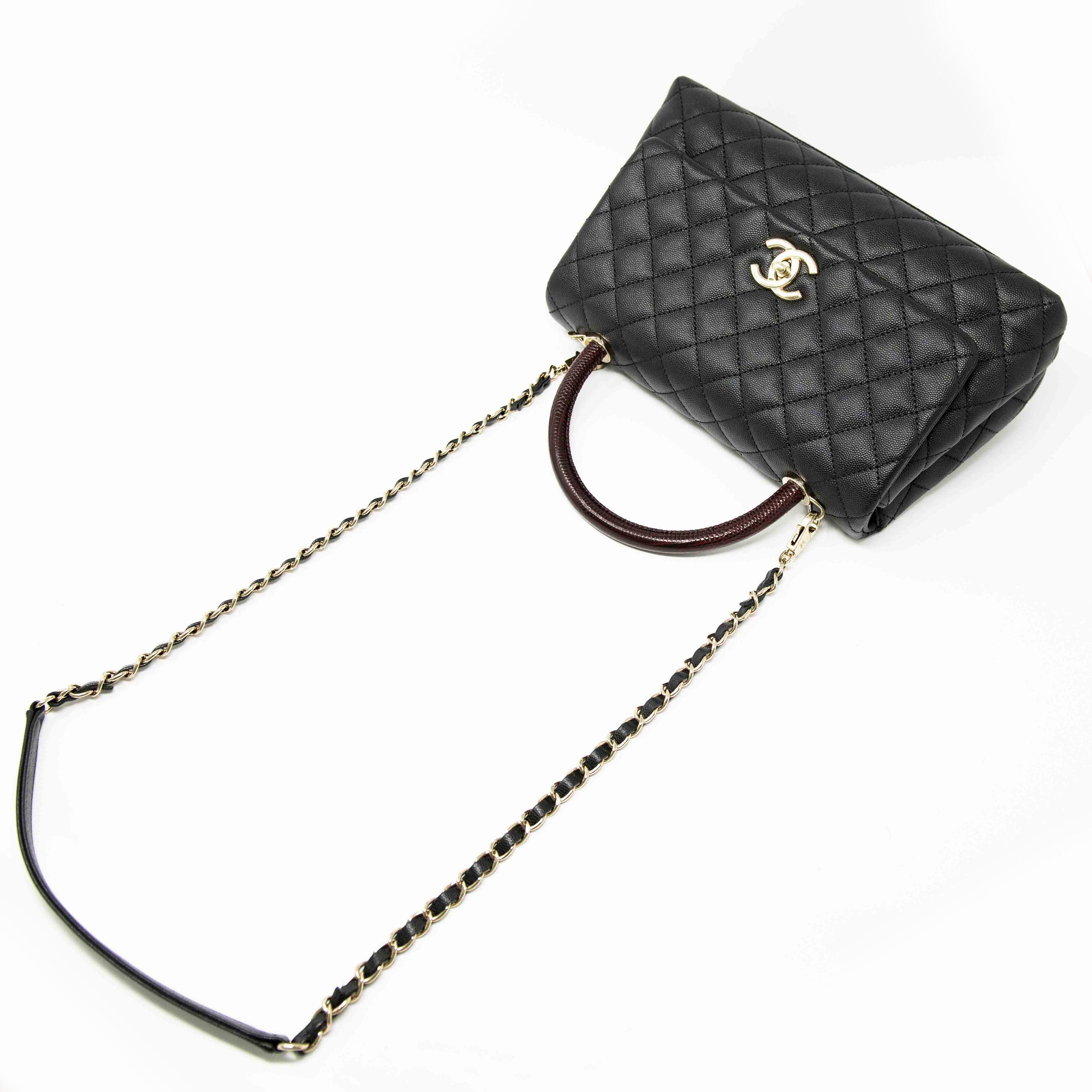 Chanel Black Medium Coco Handle