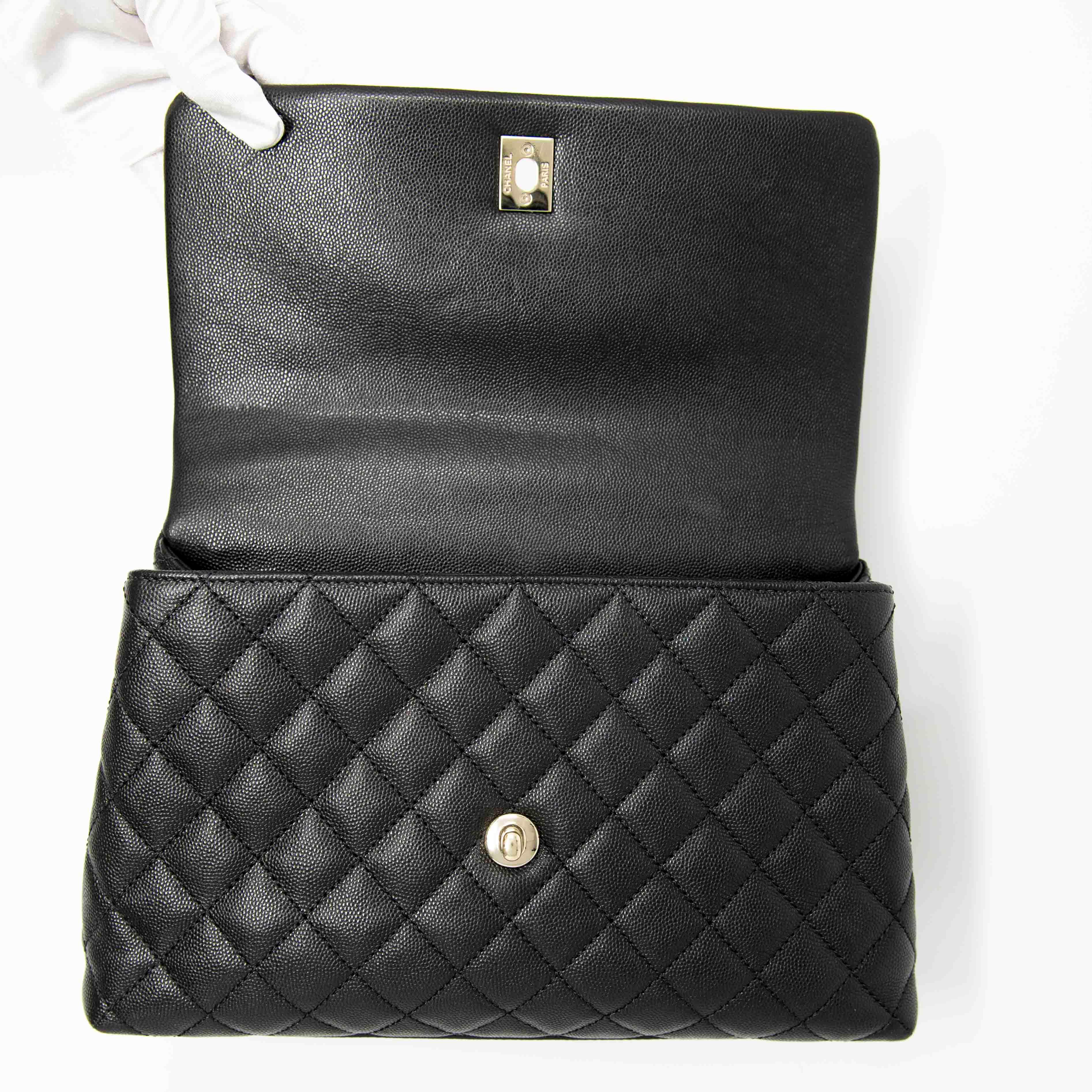 Chanel Black Medium Coco Handle