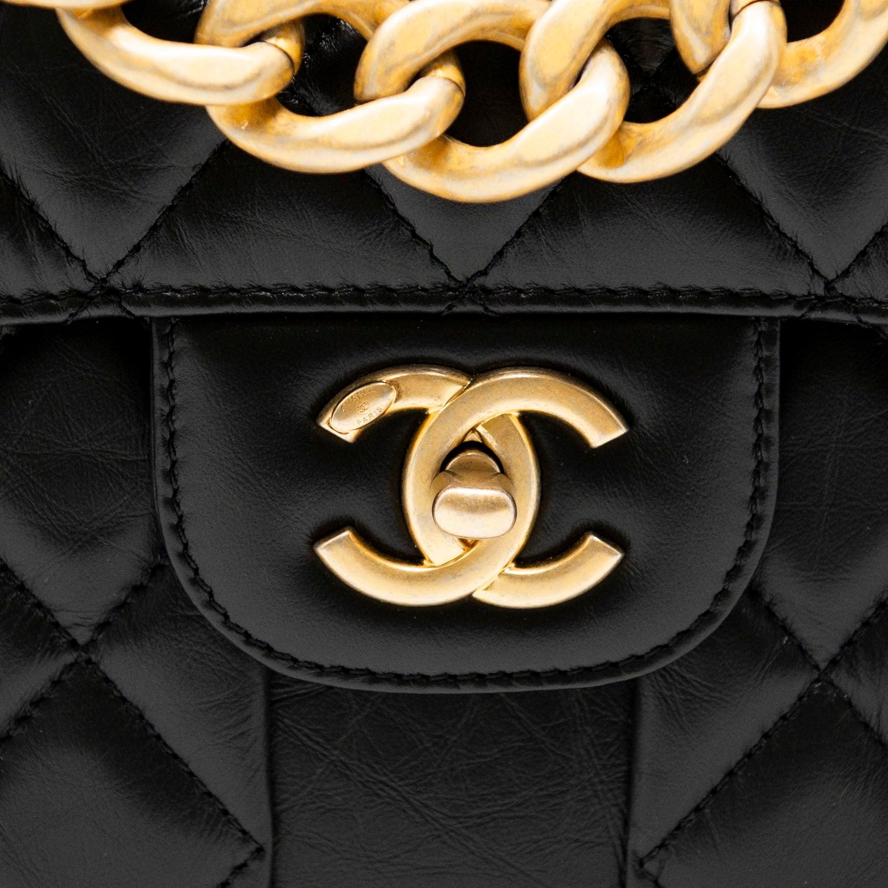 Chanel Black Square Backpack