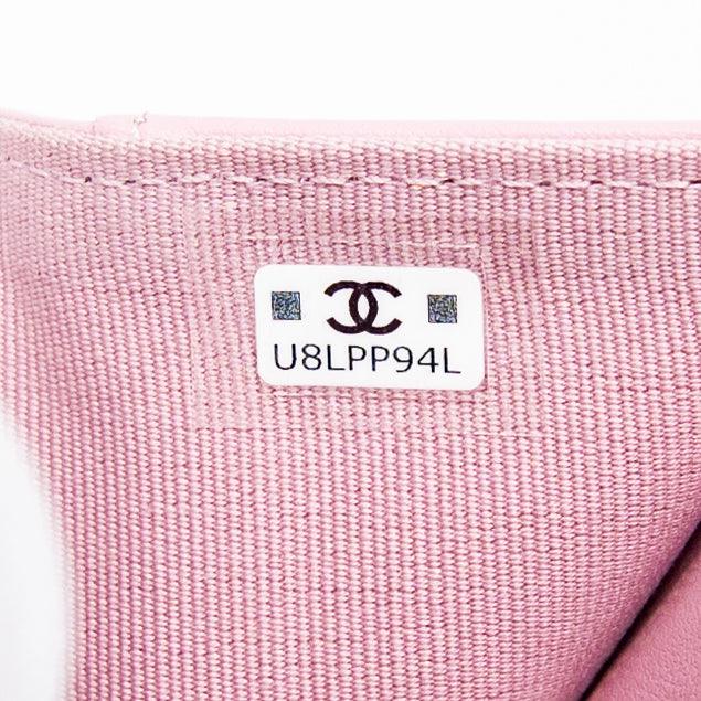 Chanel Pink Trifold Flap Wallet