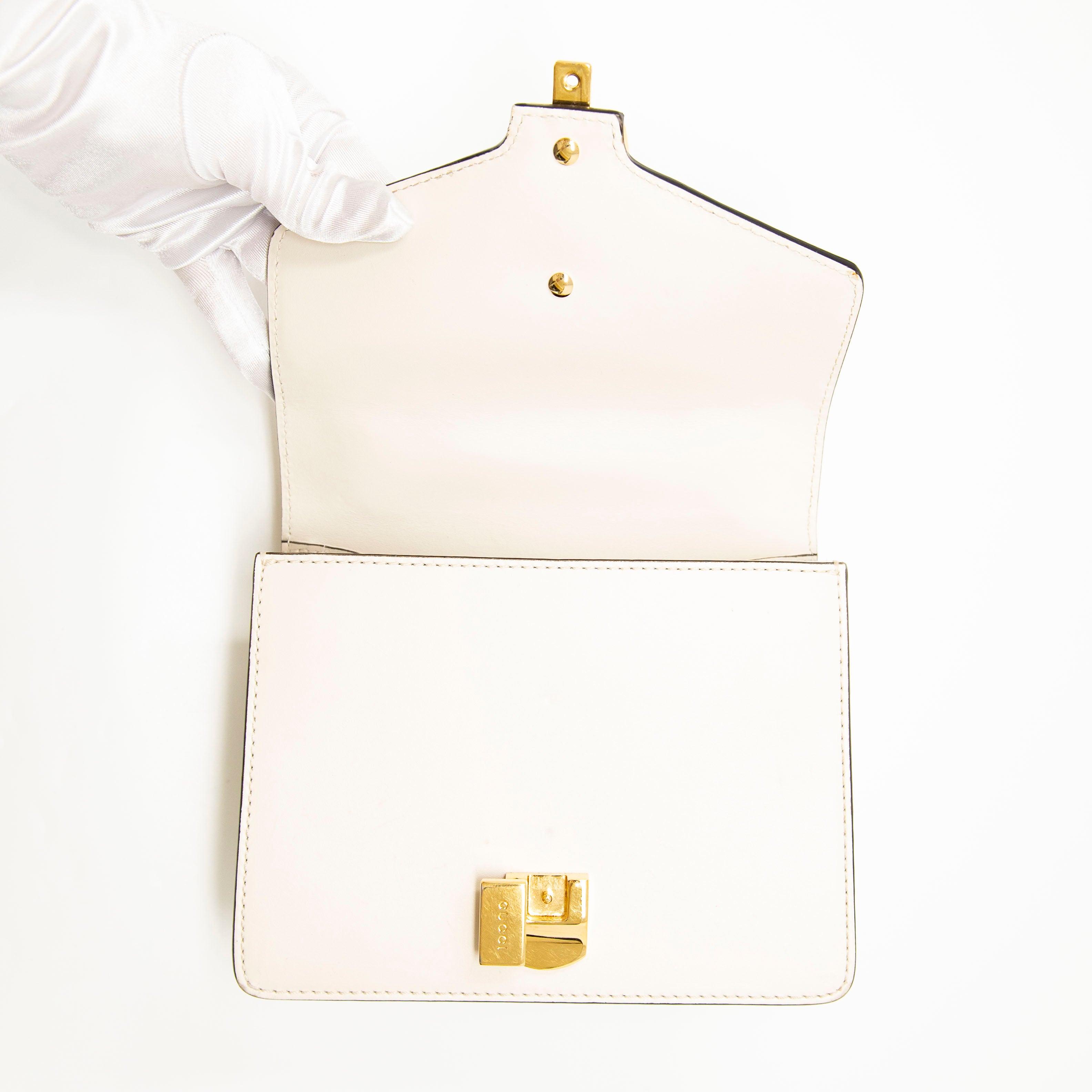 Gucci White Mini Sylvie Bag