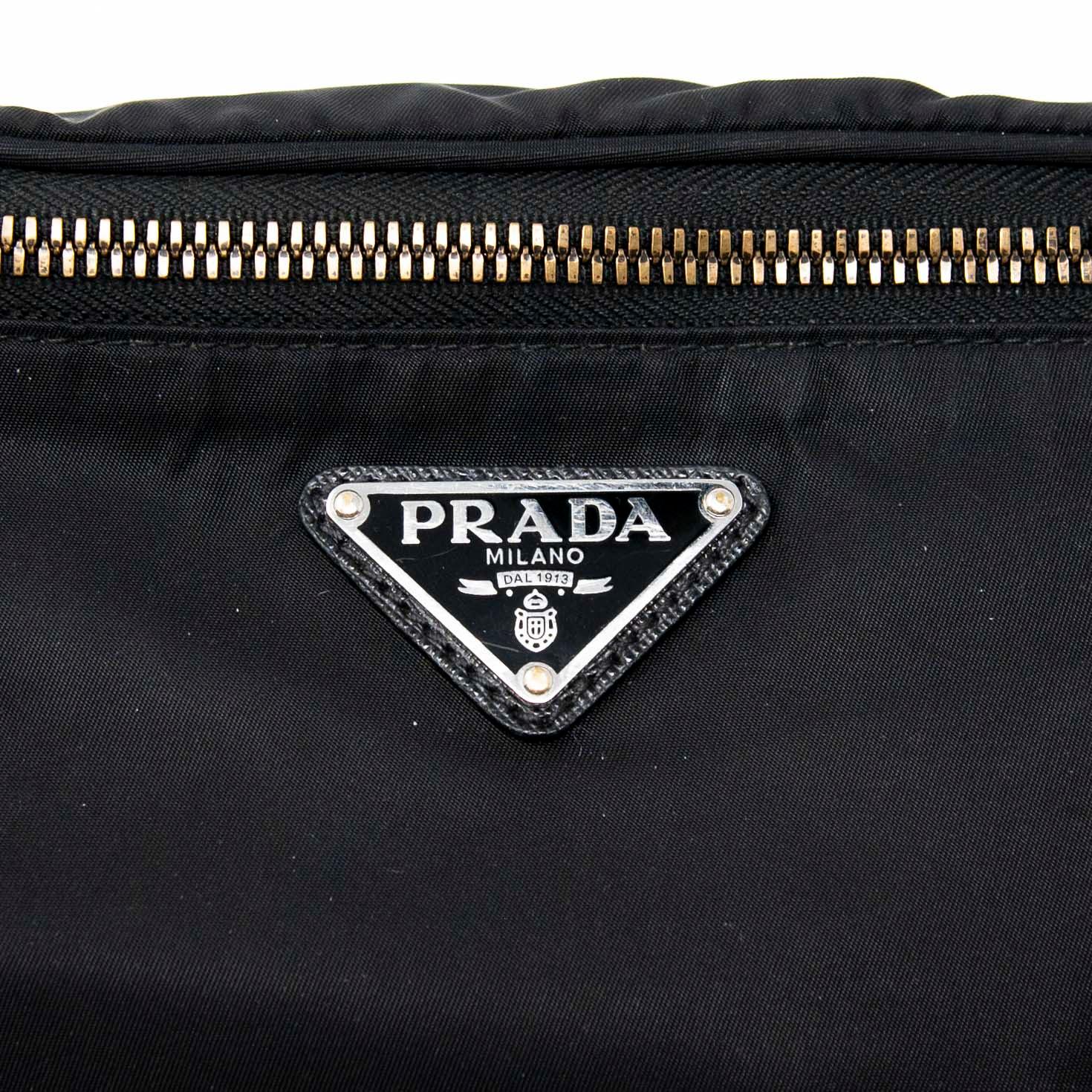 Prada Black Re-Nylon Belt Bag