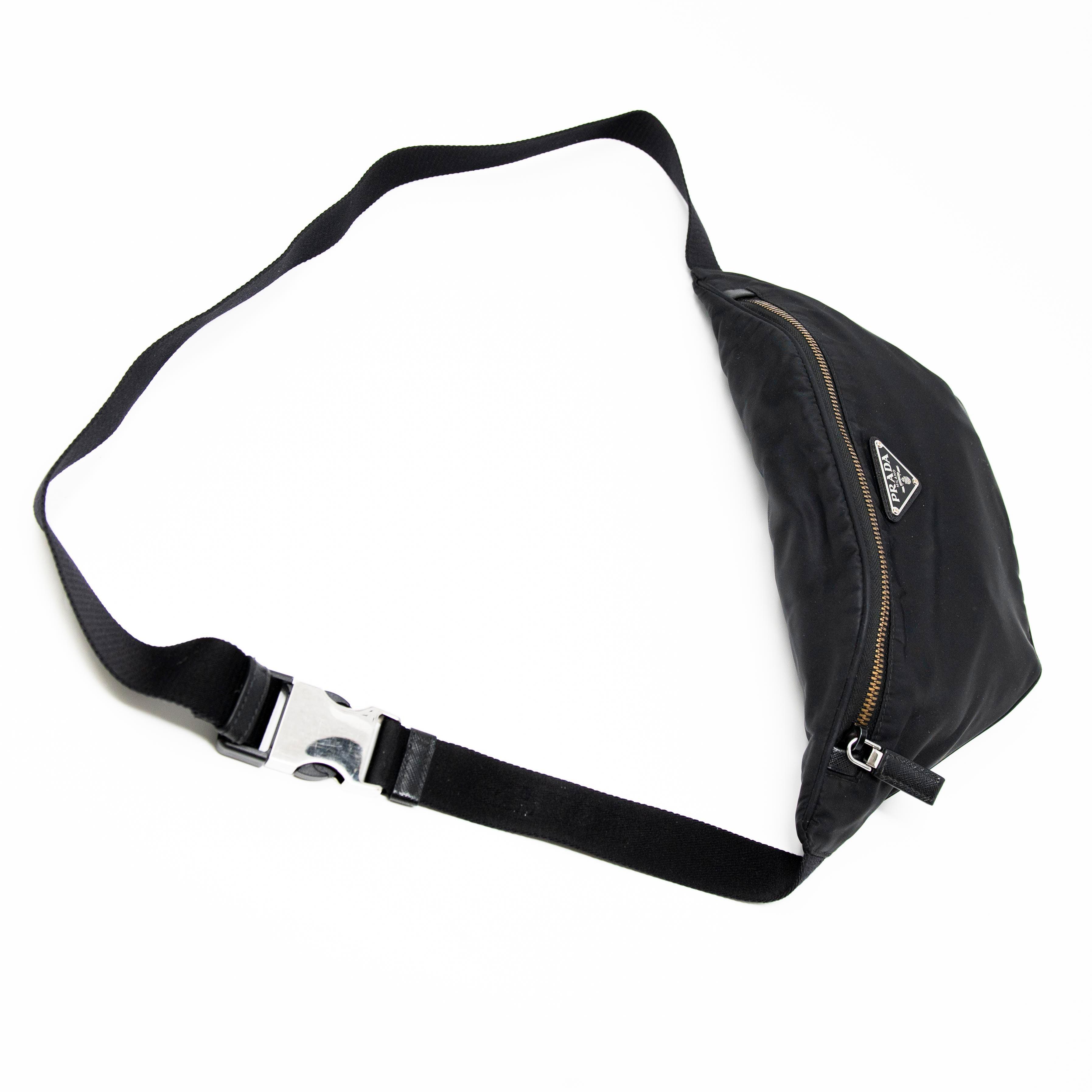 Prada Black Re-Nylon Belt Bag