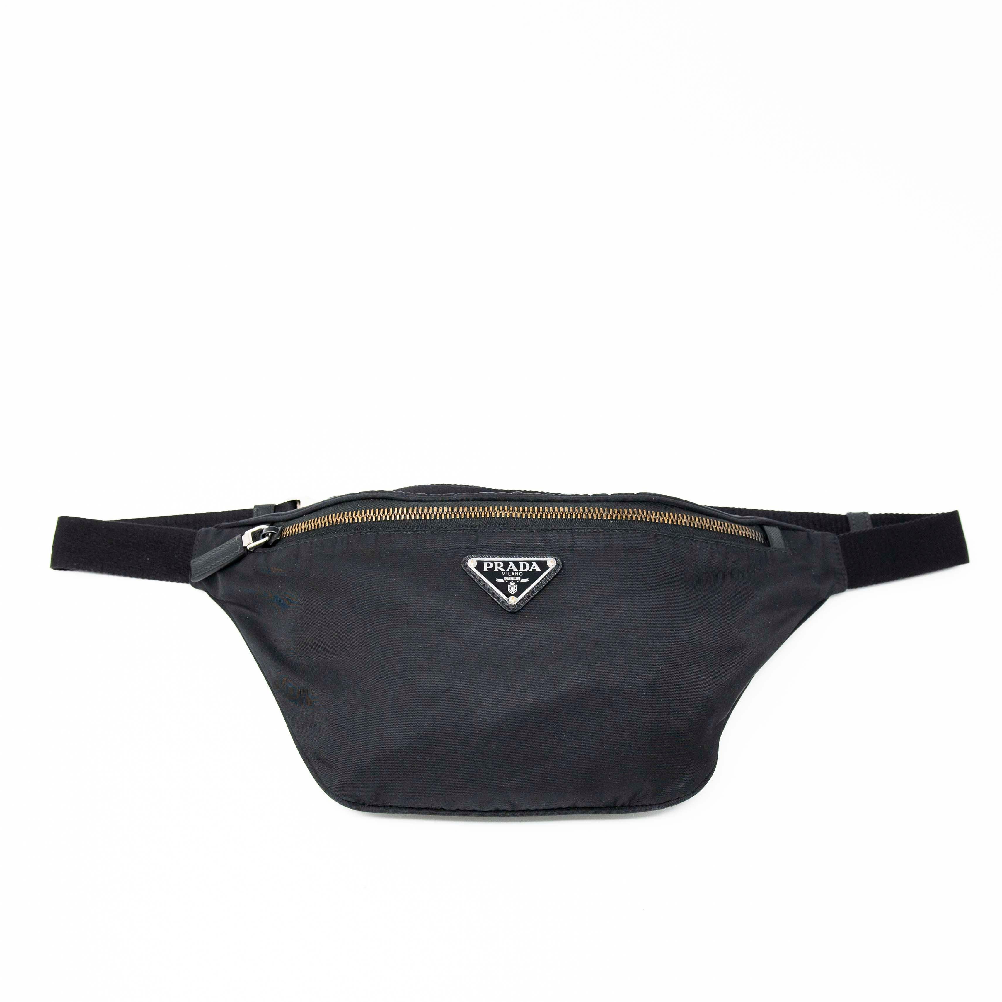 Prada Black Re-Nylon Belt Bag