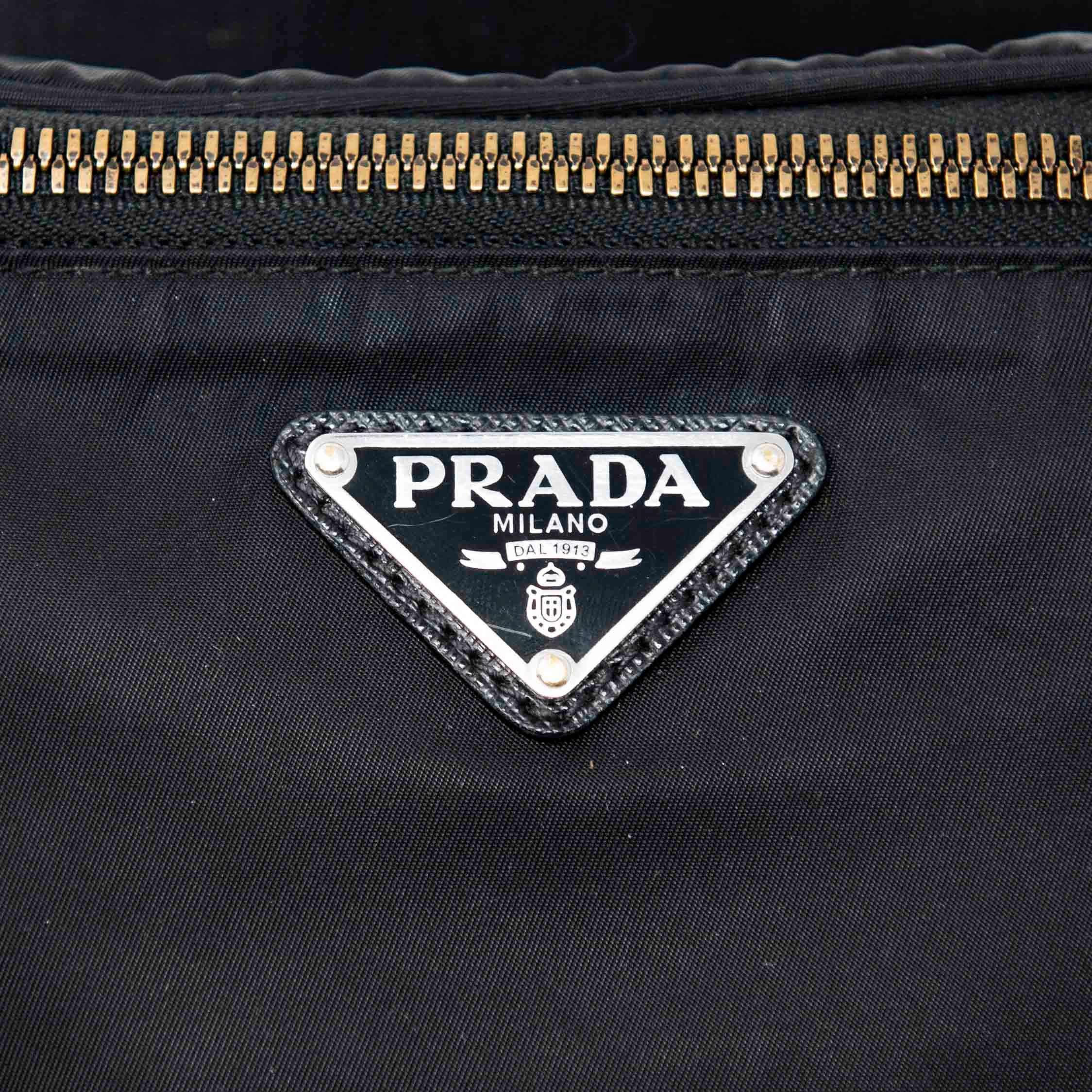 Prada Black Re-Nylon Belt Bag