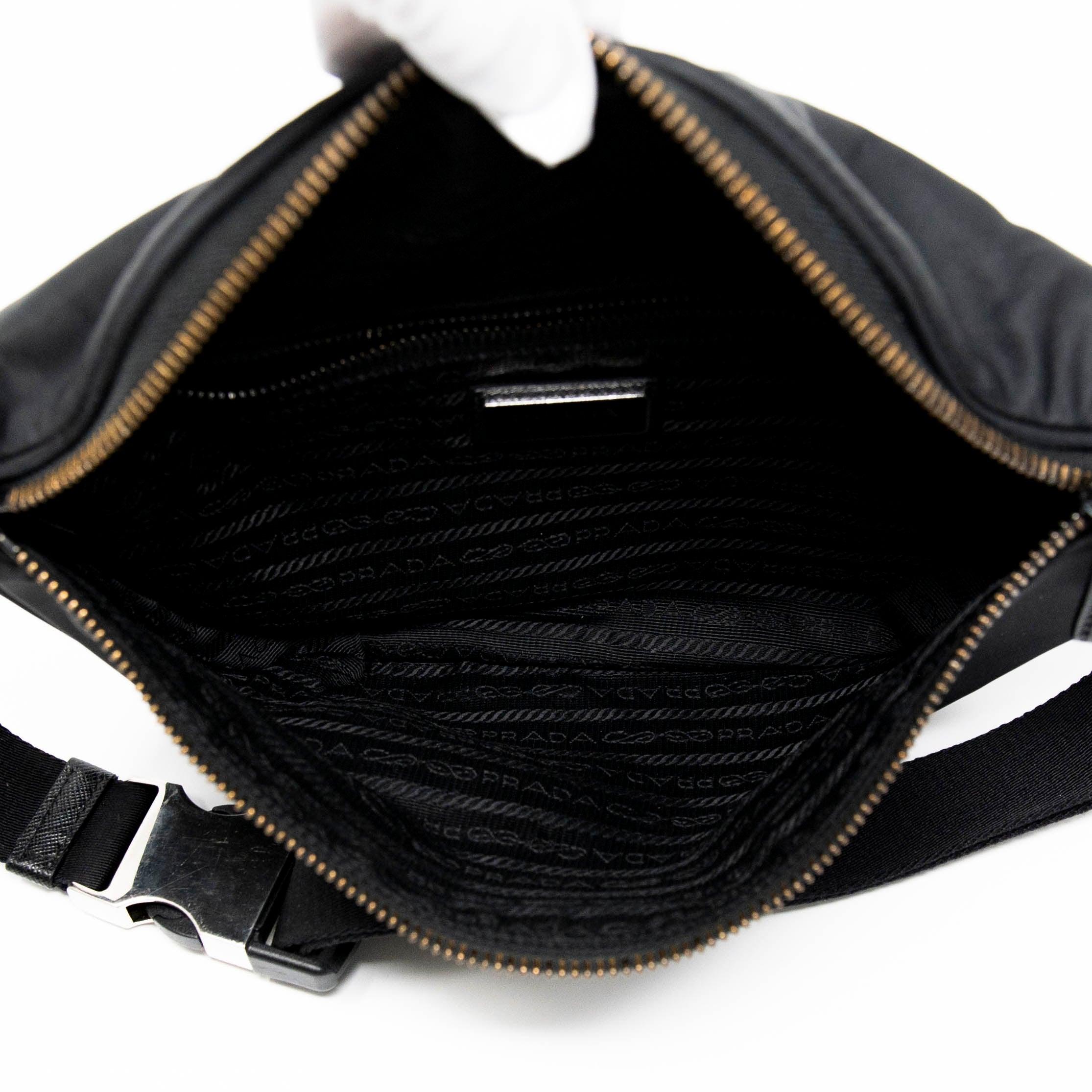 Prada Black Re-Nylon Belt Bag