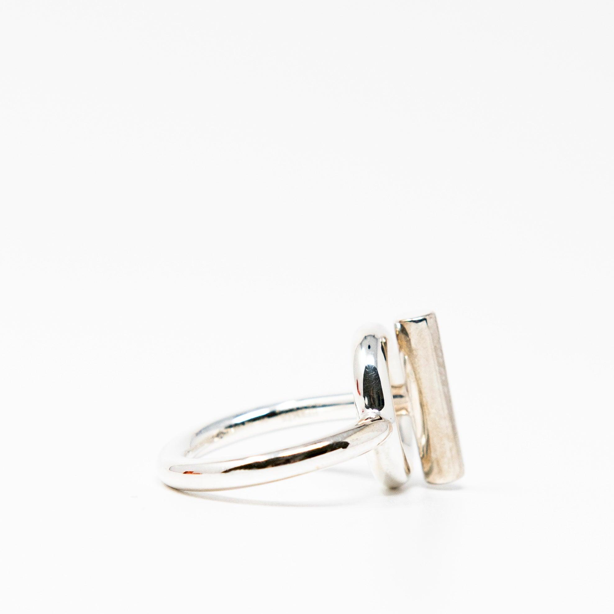 Hermes Silver Echappee Ring 51