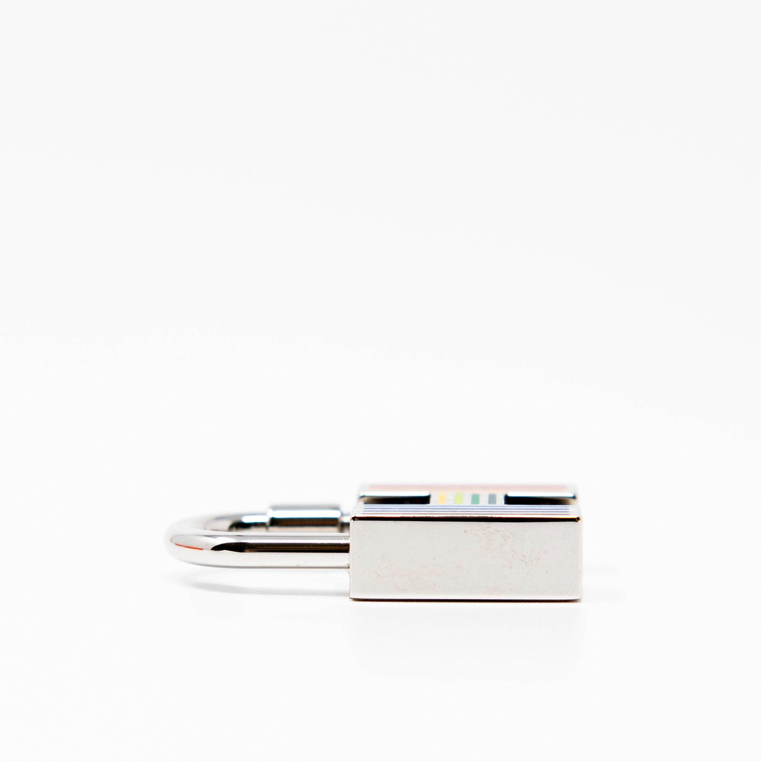 Hermes Cadena Rainbow Key Ring