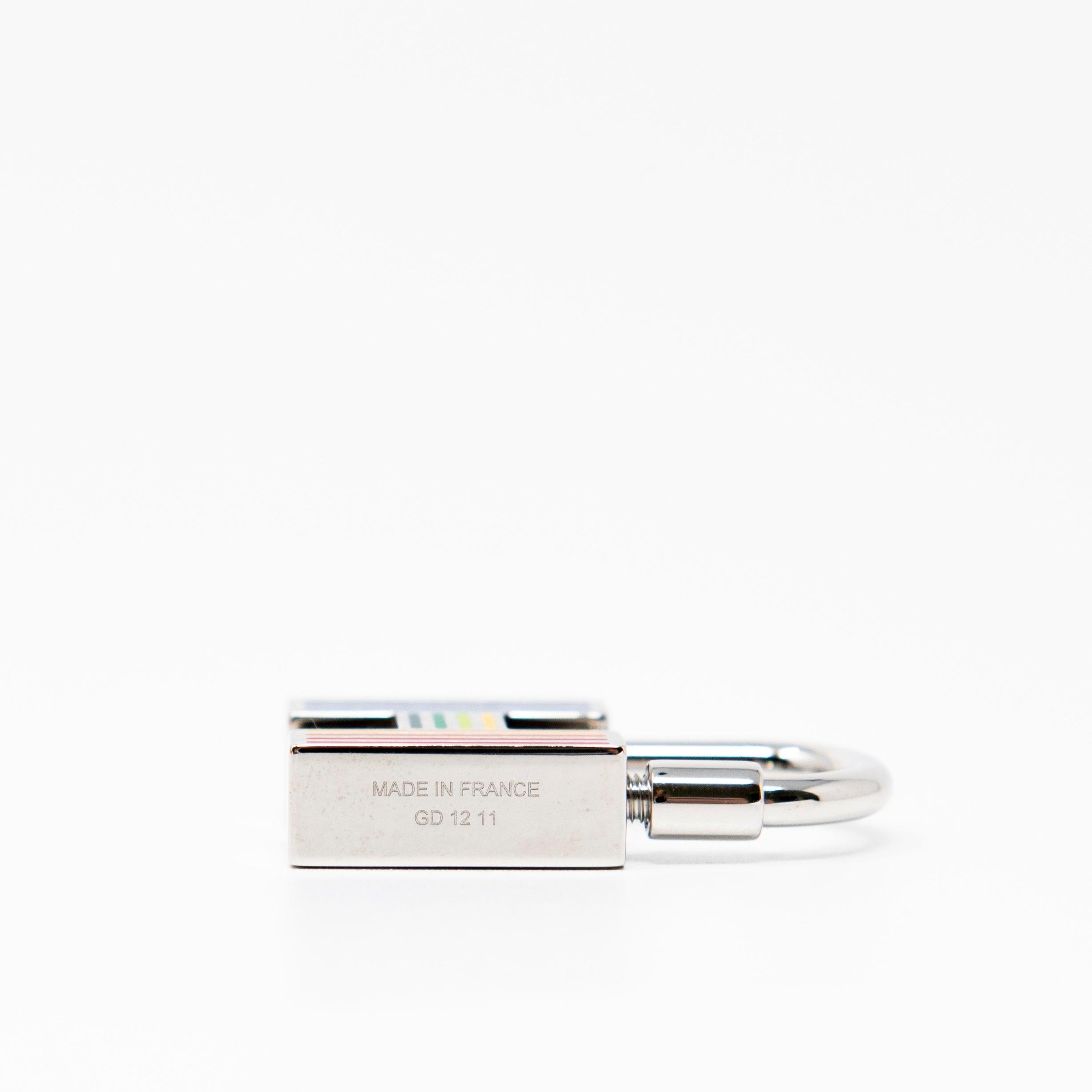 Hermes Cadena Rainbow Key Ring