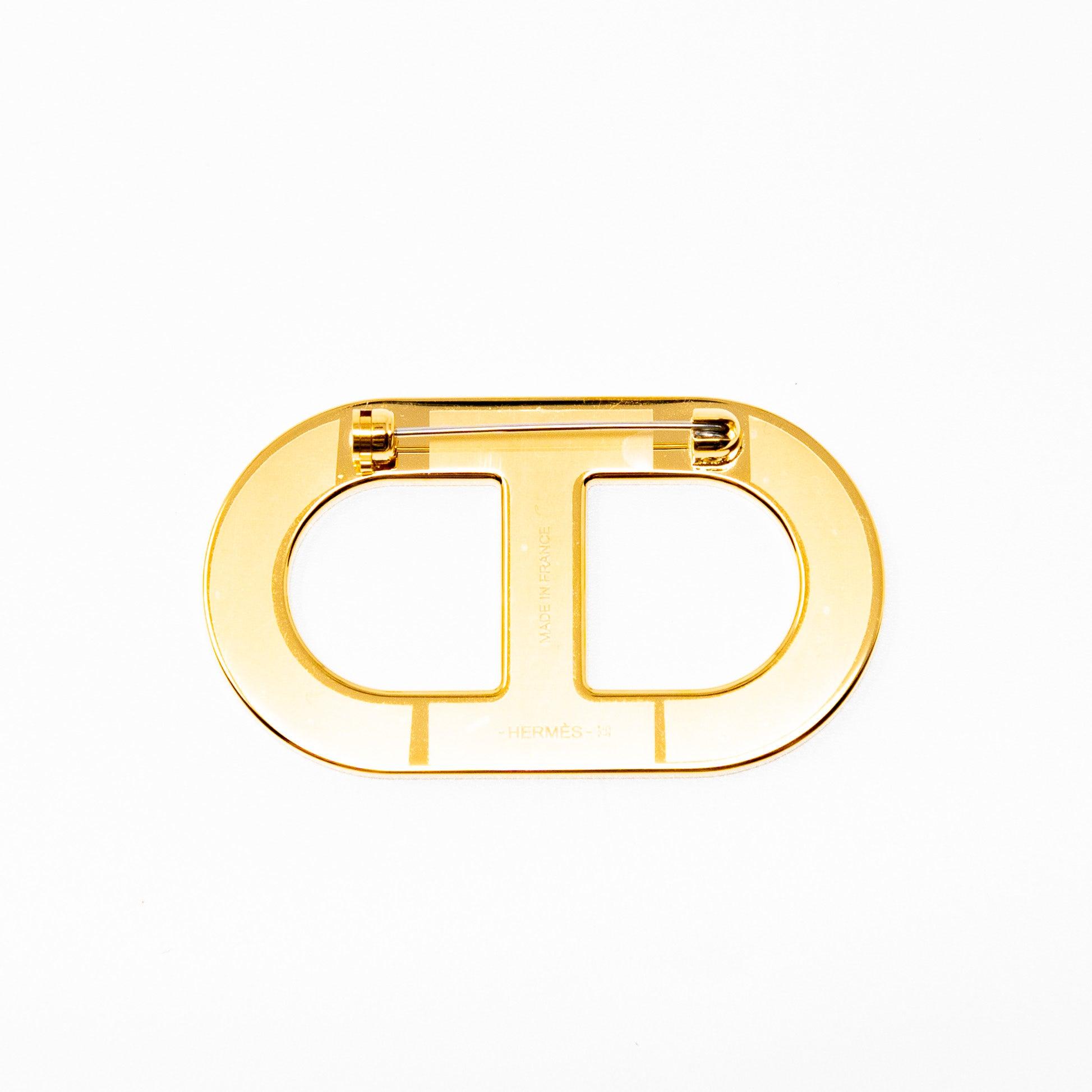 Hermes Gold Chaine D'ancre Brooch