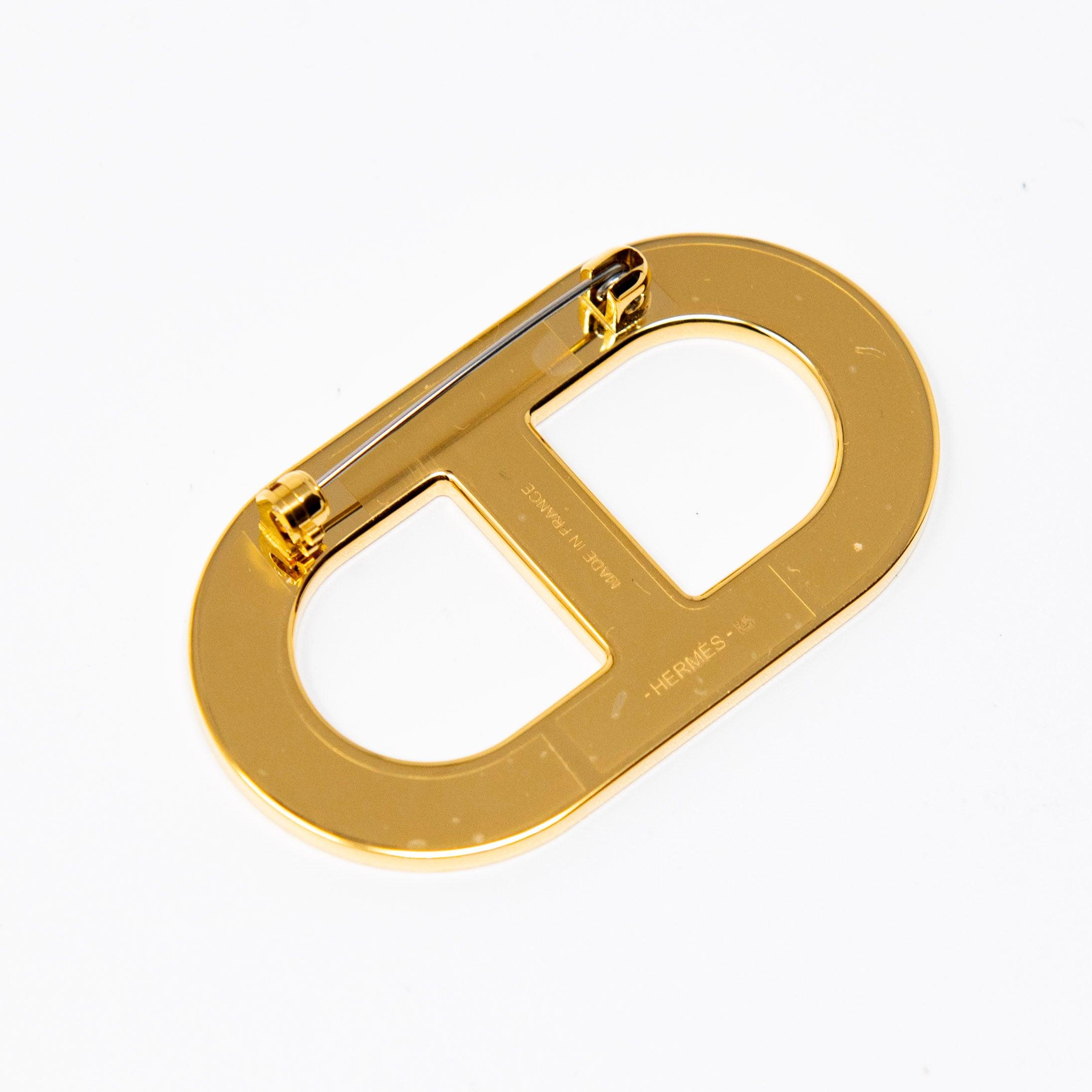 Hermes Gold Chaine D'ancre Brooch