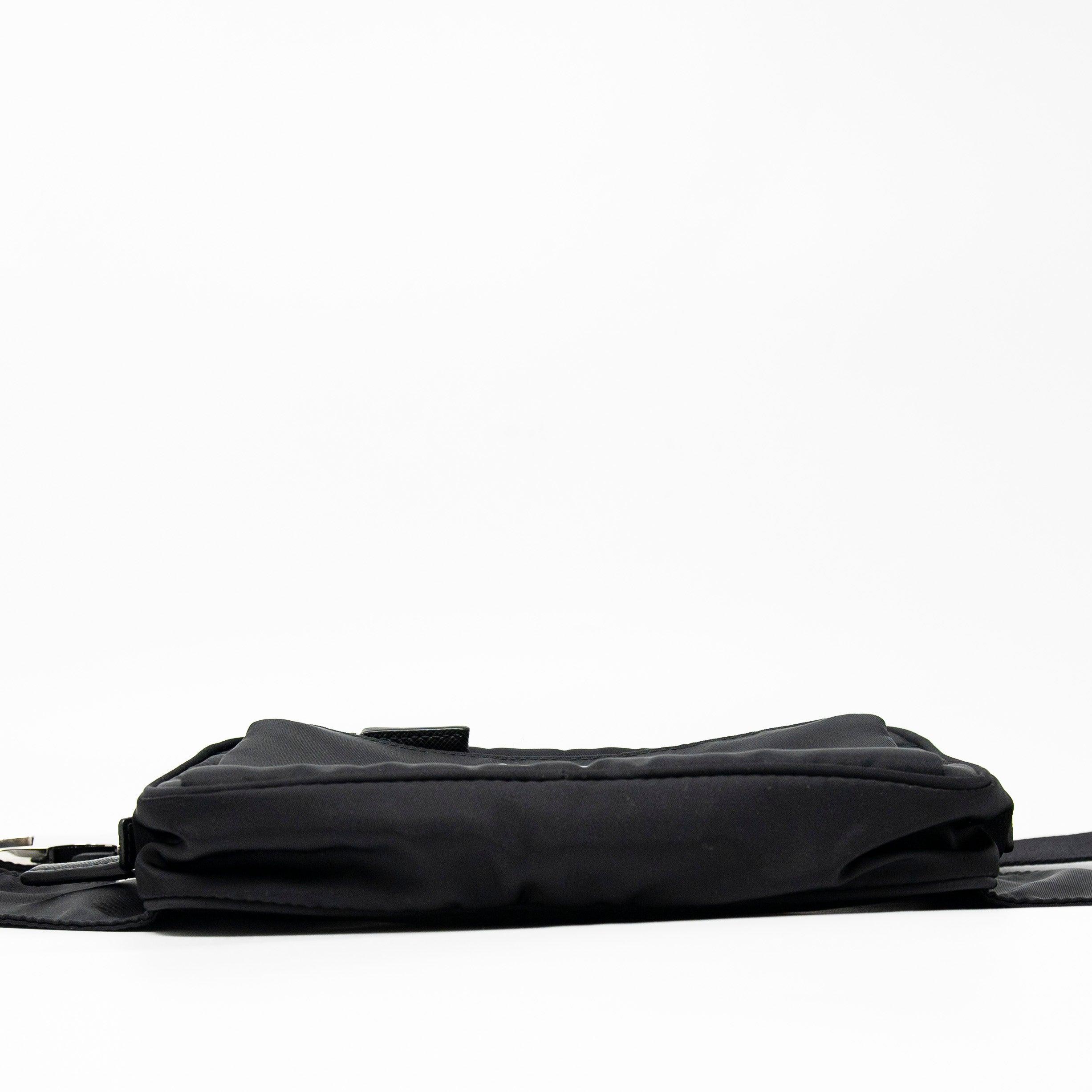 Prada Black Nylon Belt Bag