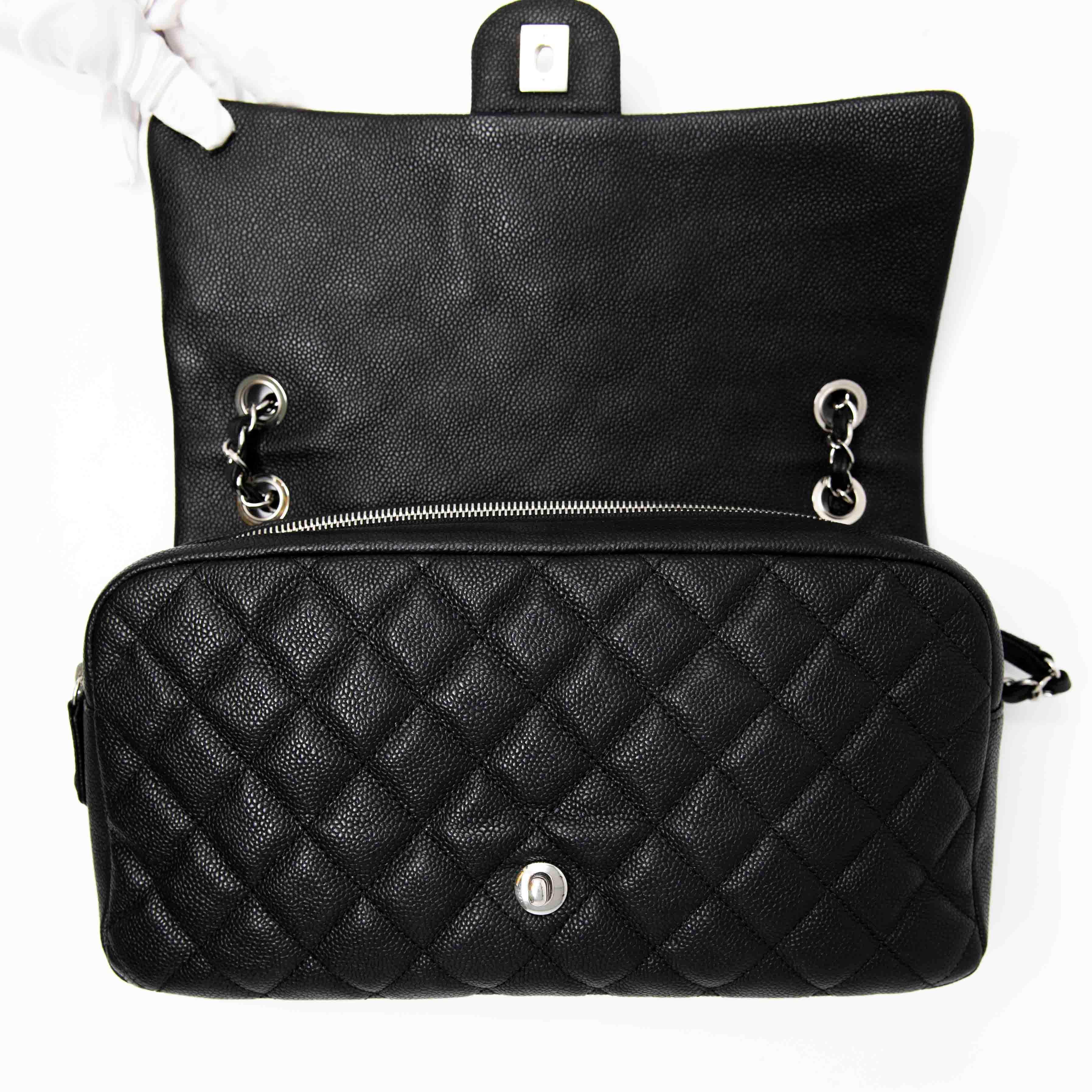 Chanel Black Jumbo Easy Flap