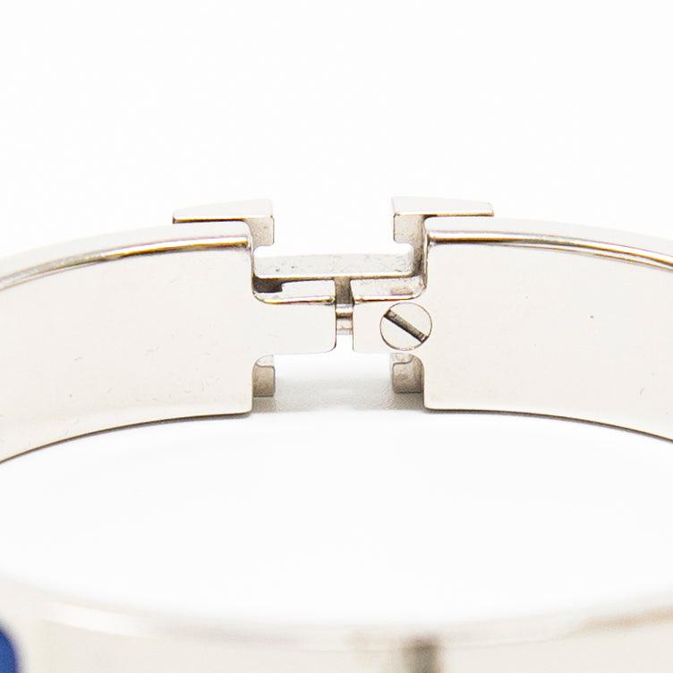 Hermes Blue Clic H Bracelet PM