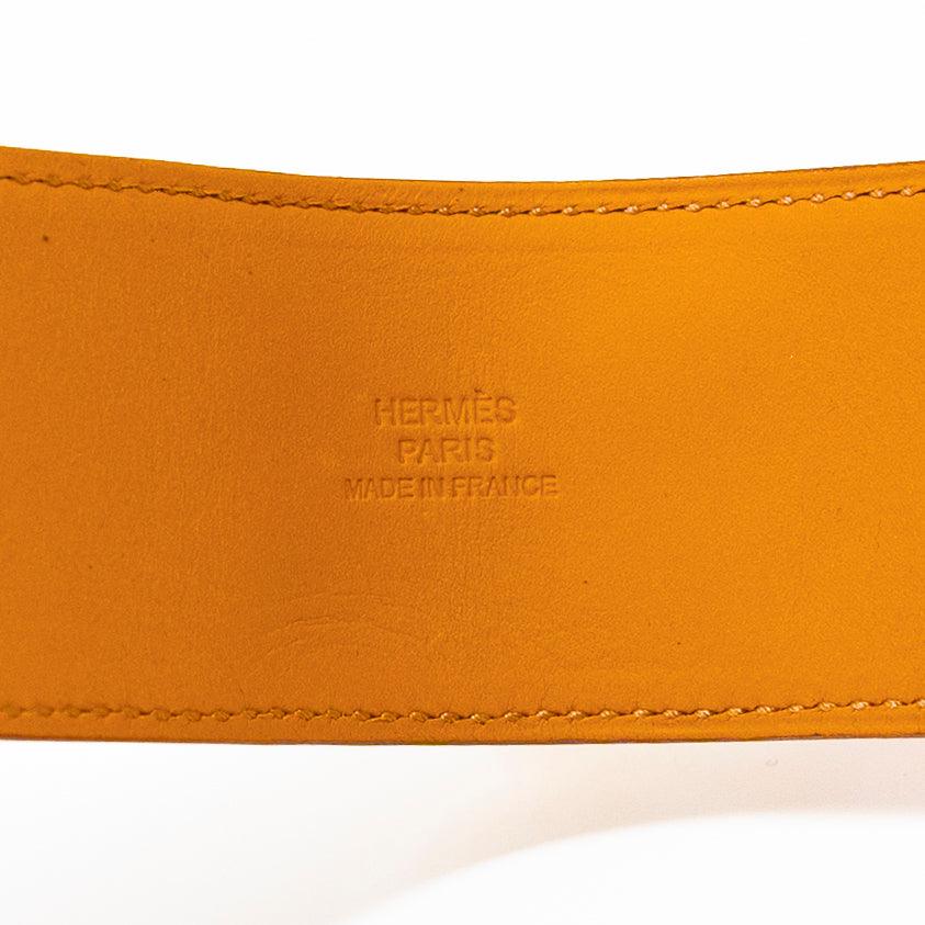 Hermes Orange Collier De Chien Bracelet S