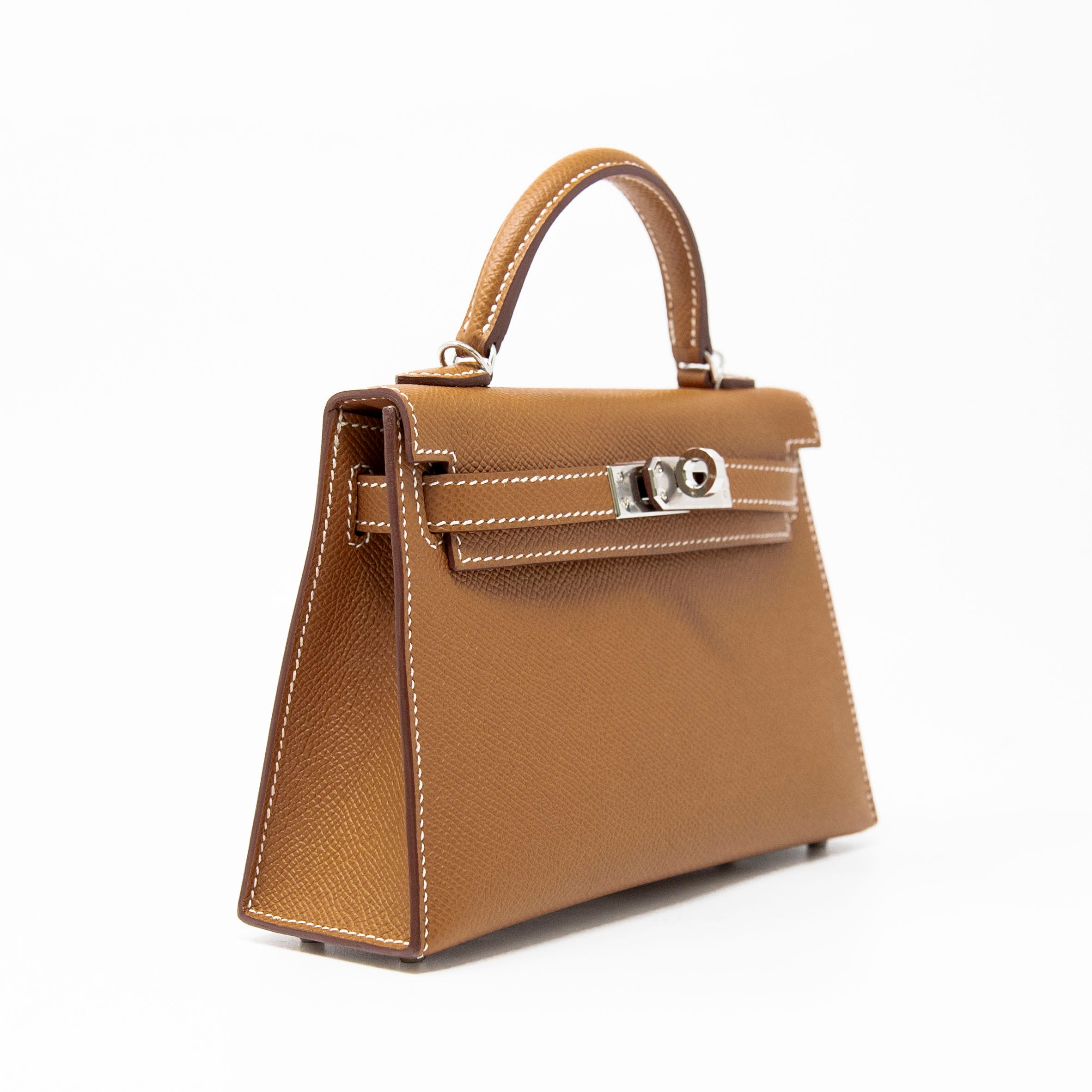 Hermes Gold Epsom Mini Kelly Jadore Couture