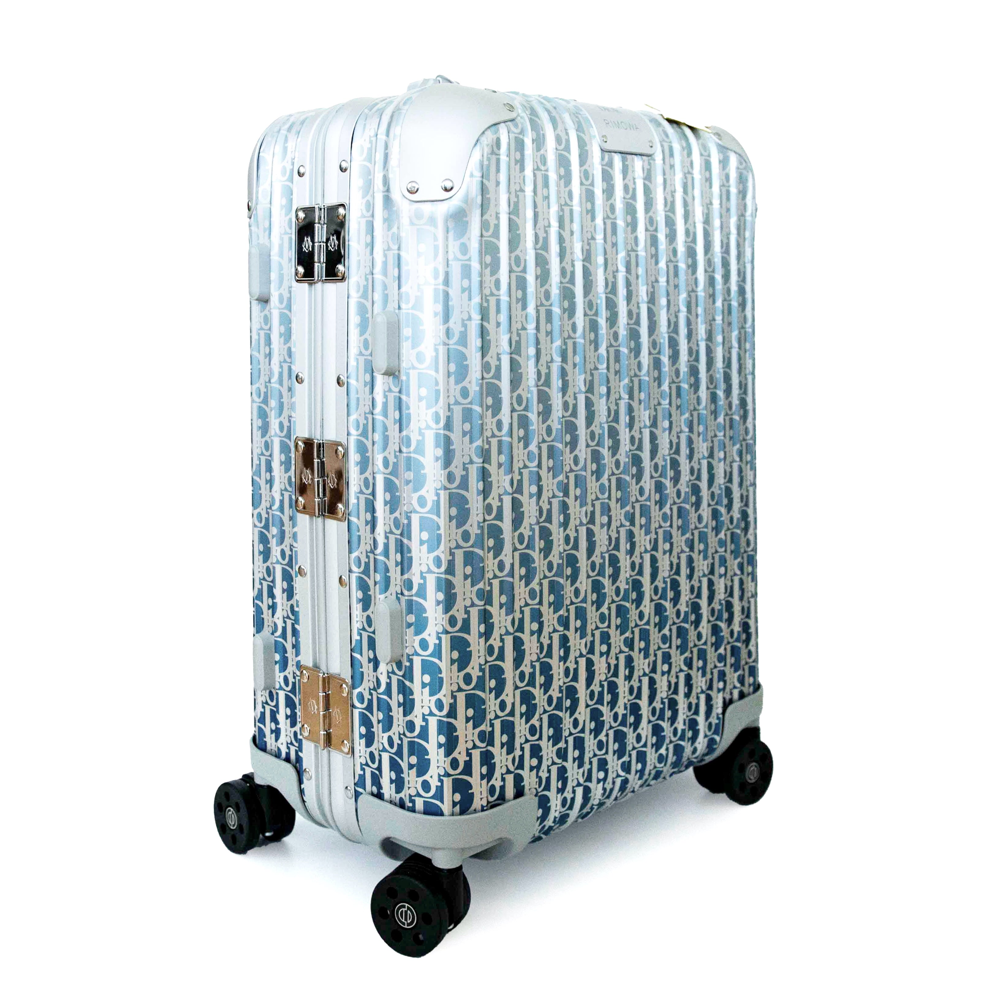 Dior x Rimowa Blue Carry-On Luggage