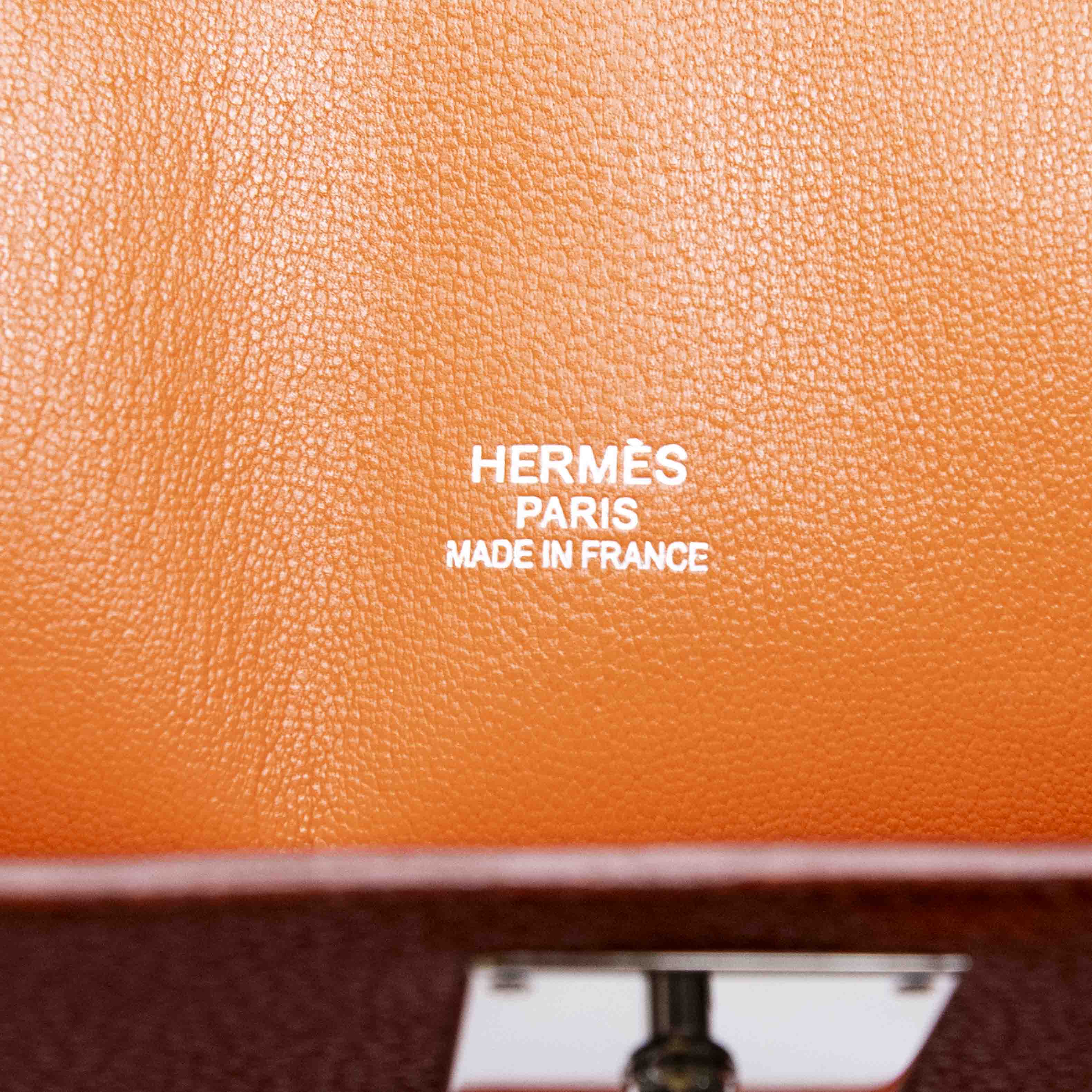 Hermes Orange Clemence Jypsiere 34