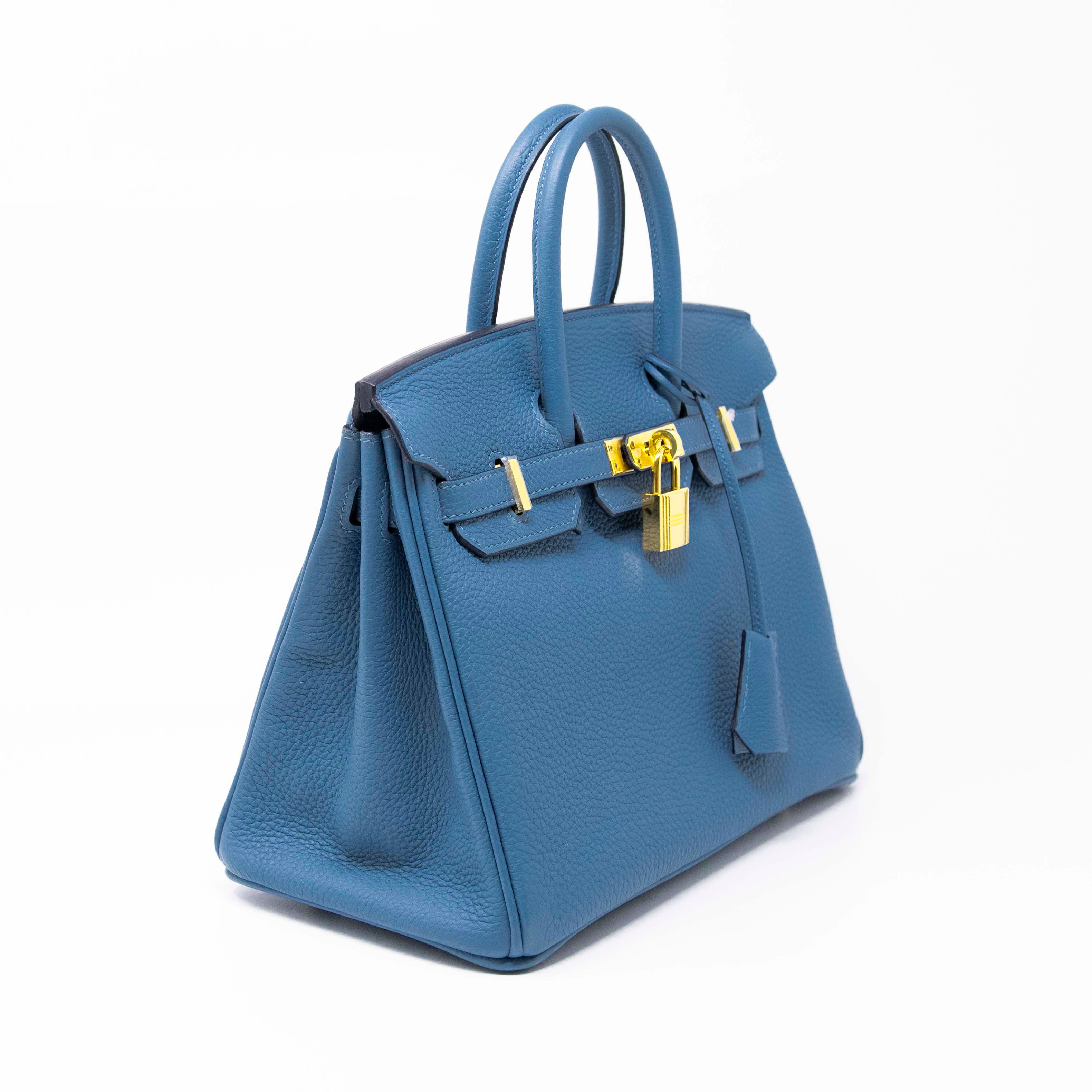 Hermes Bleu Azur Togo Birkin 25